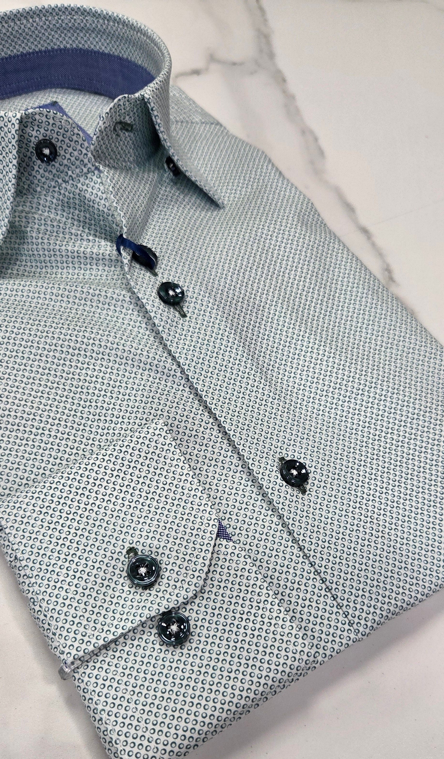 BENETTI ALEX PATTERN L/S SHIRT - GREEN