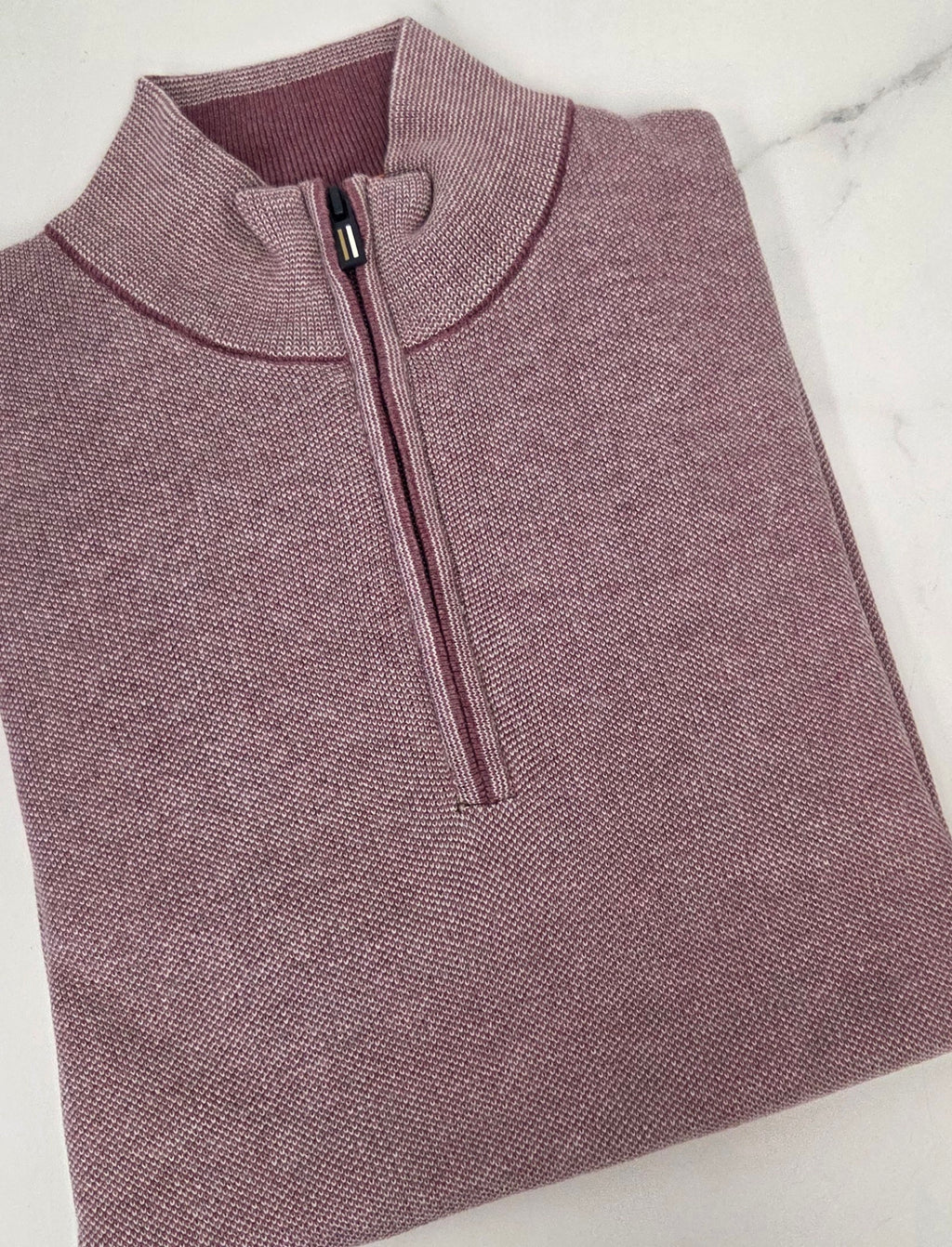 BAILEYS 1/4  ZIP KNIT (628409/465) - PINK