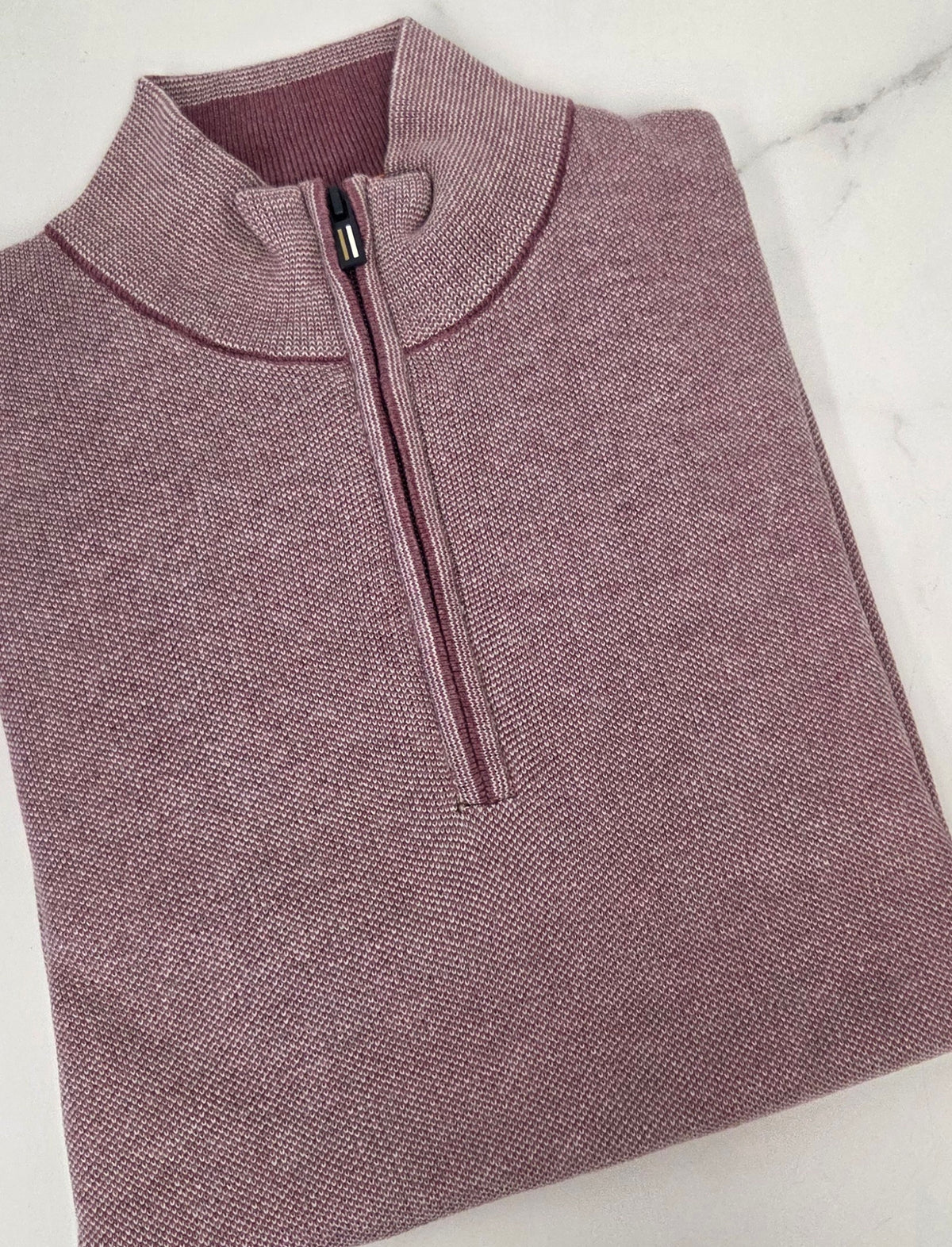 BAILEYS 1/4  ZIP KNIT (628409/465) - PINK