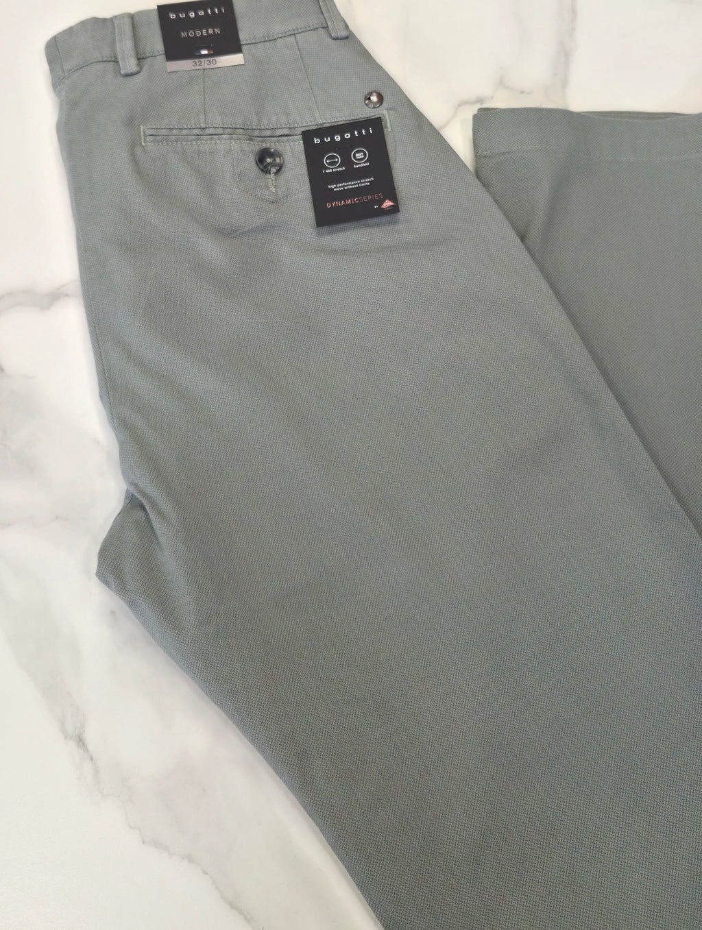 BUGATTI DYNAMIC HI STRETCH CHINO (16370E/550) - GREEN