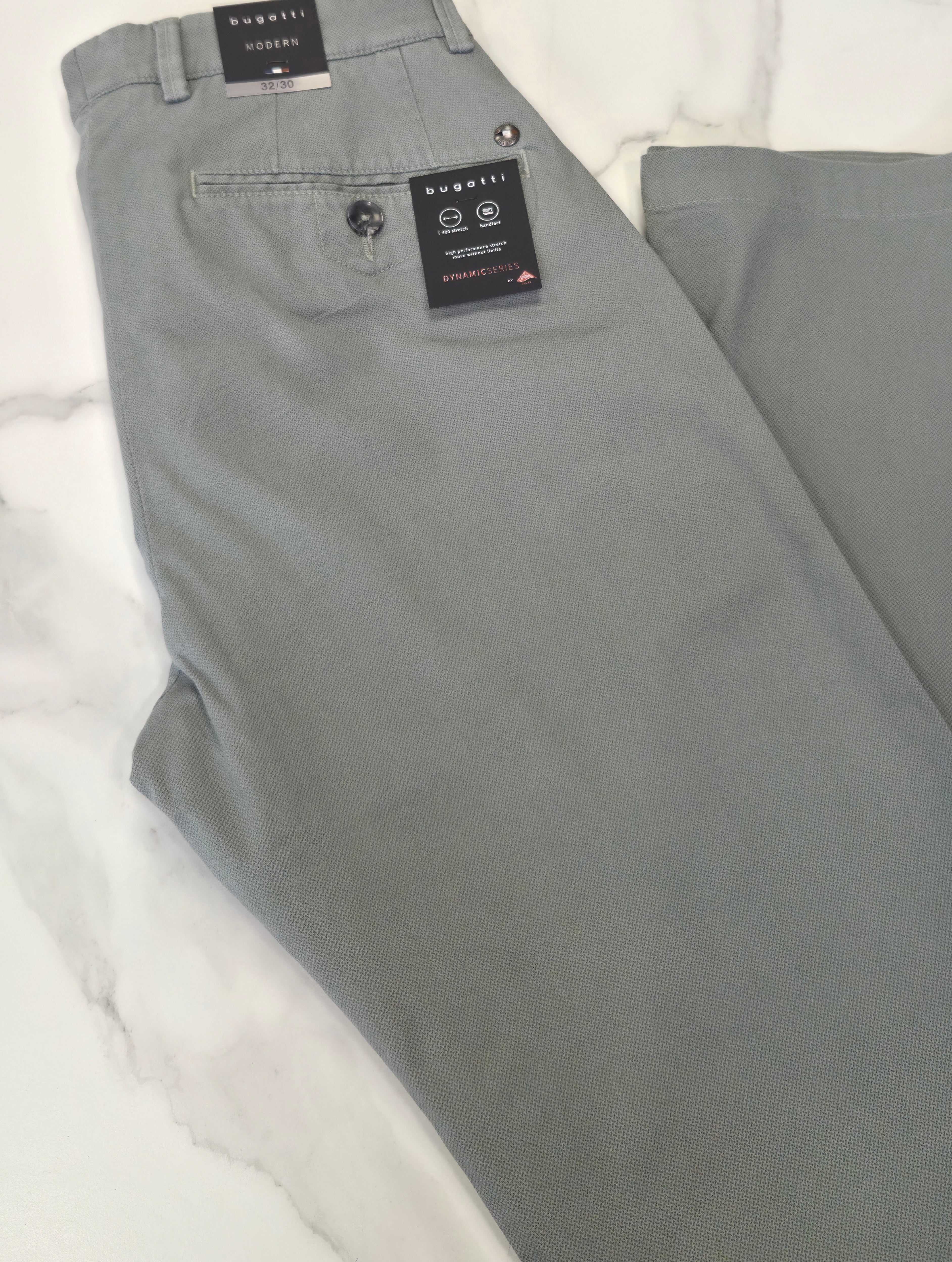 BUGATTI DYNAMIC HI STRETCH CHINO (16370E/550) - GREEN