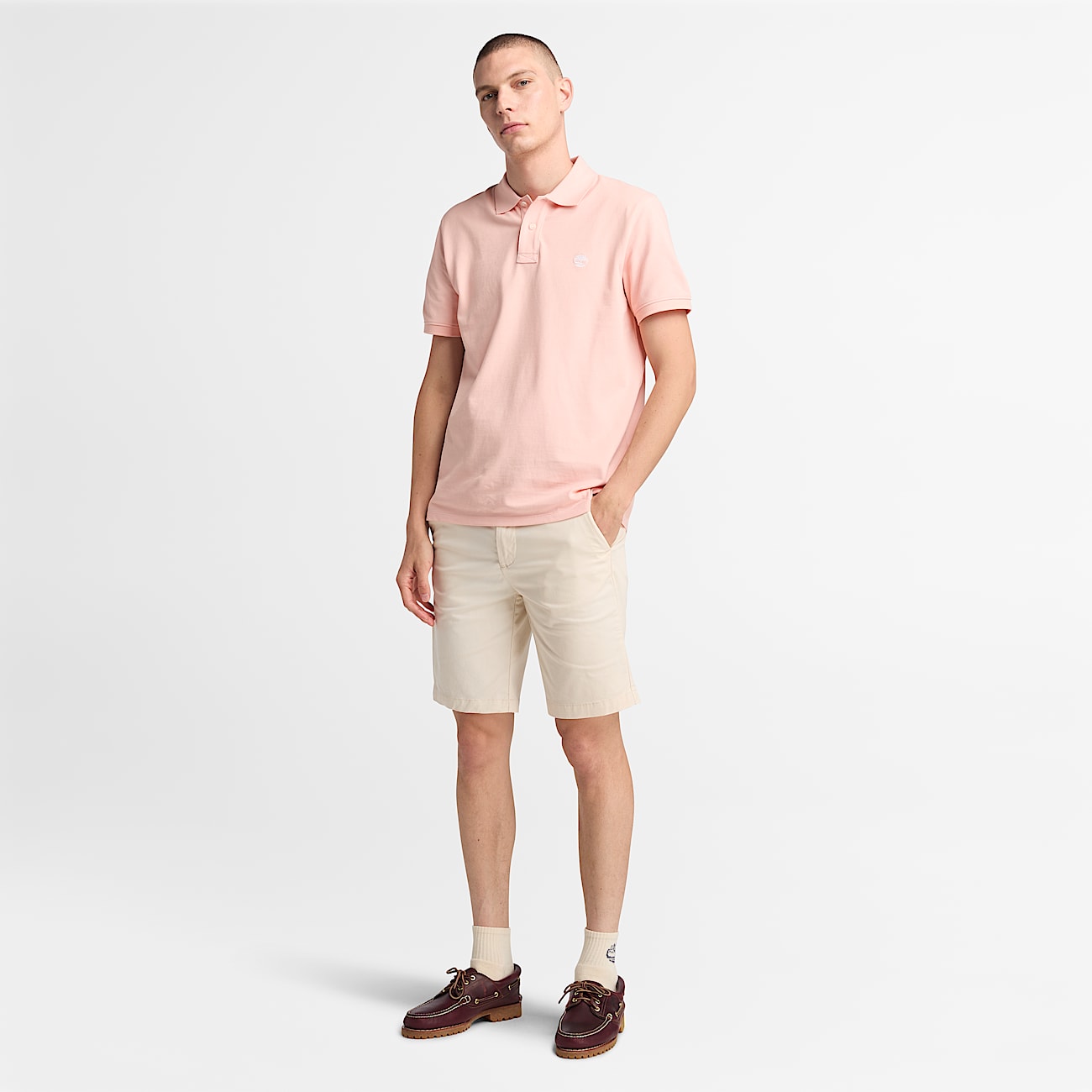 TIMBERLAND PIQUE POLO SHIRT (TB0A6VDP) - CORAL