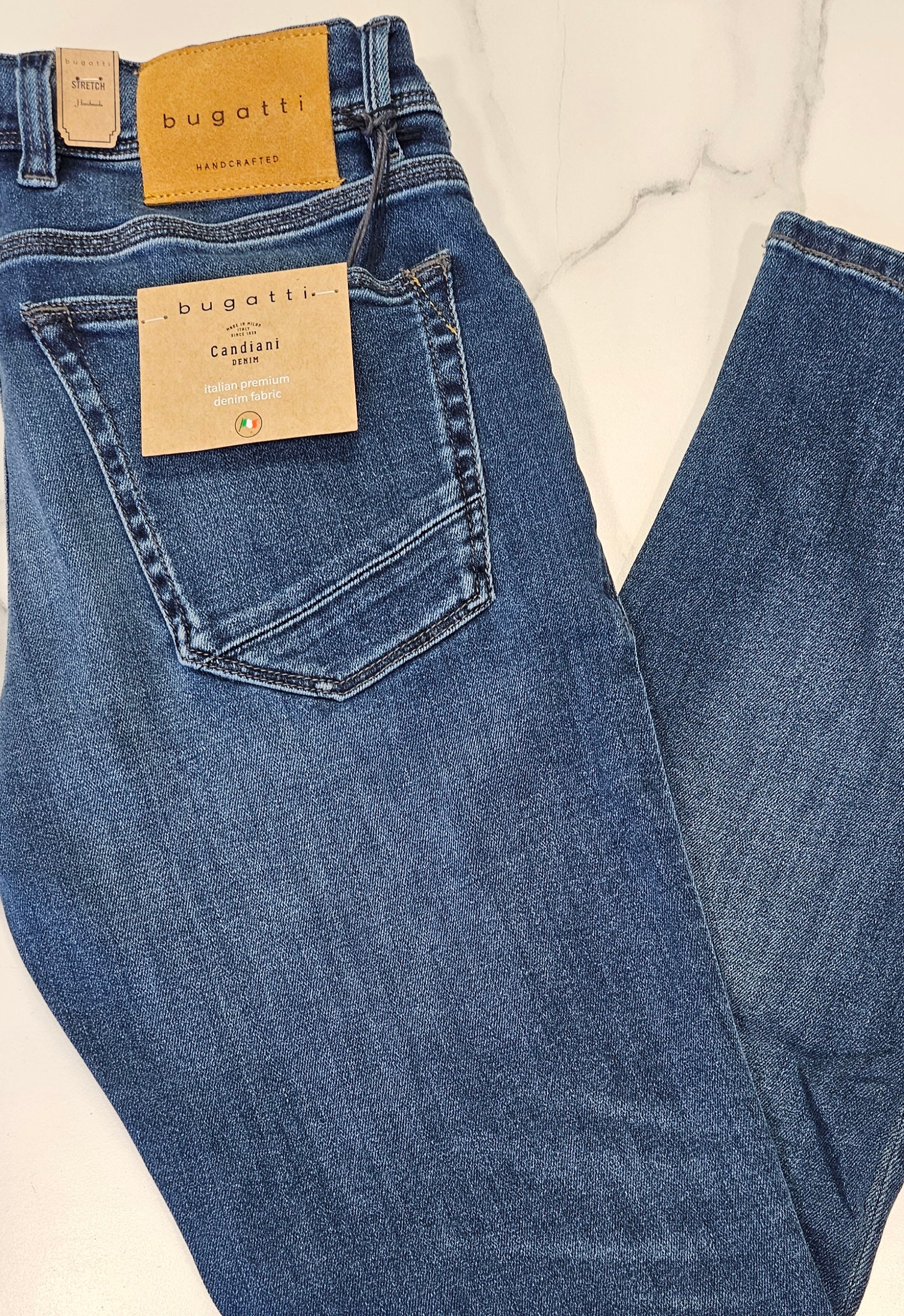 BUGATTI CANDIANI SOFT STETCH JEANS  - LIGHT WASH