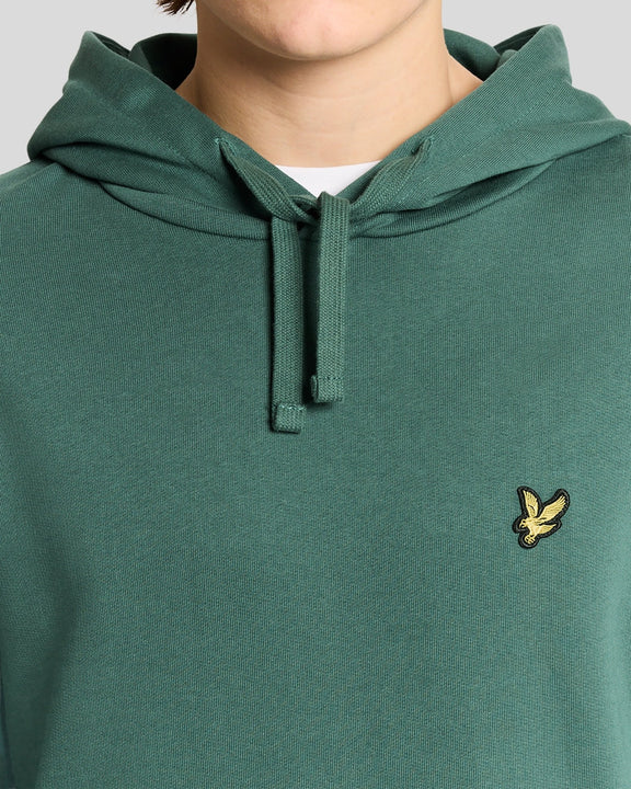LYLE & SCOTT CORE LOGO HOODIE - GREEN