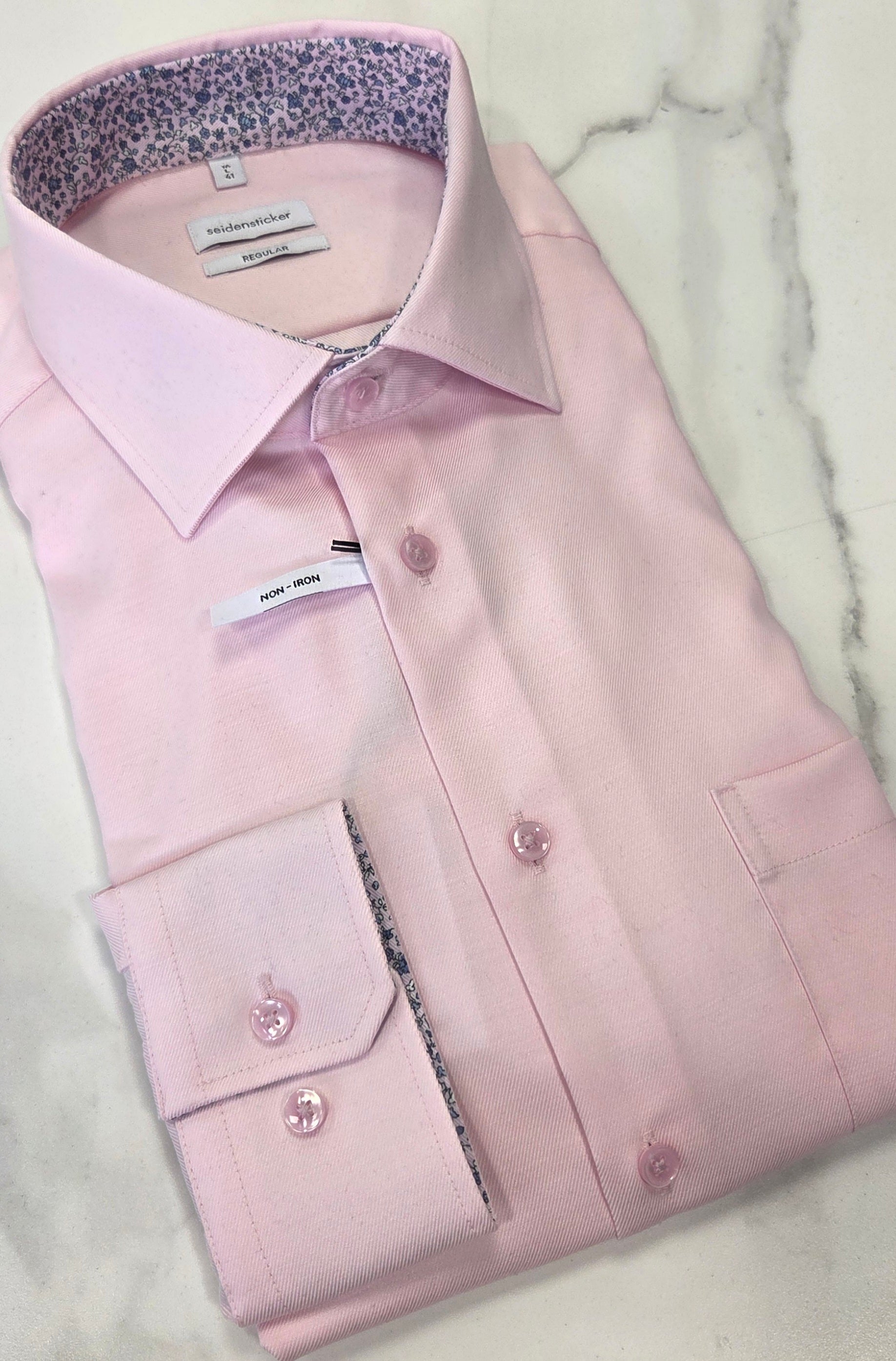 SEIDENSTICKER L/S REGULAR FIT ( 01.147200/42) - BABY PINK