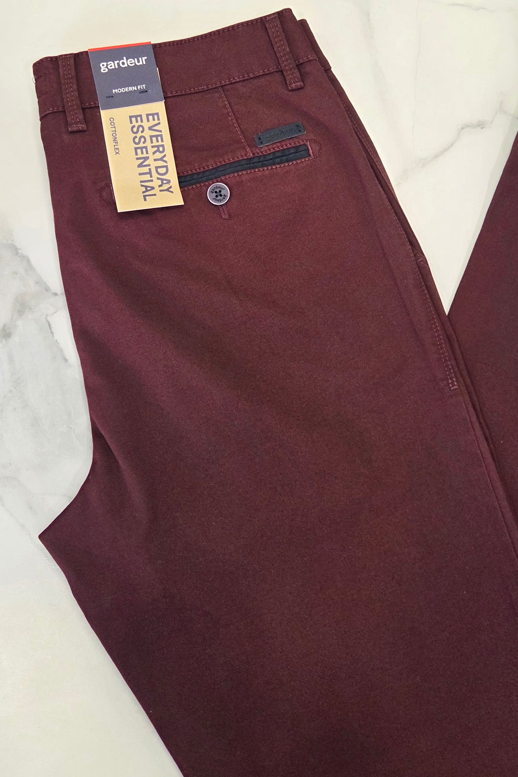 GARDEUR BENNY SLIM CHINO TROUSER (418861/1049) - WINE