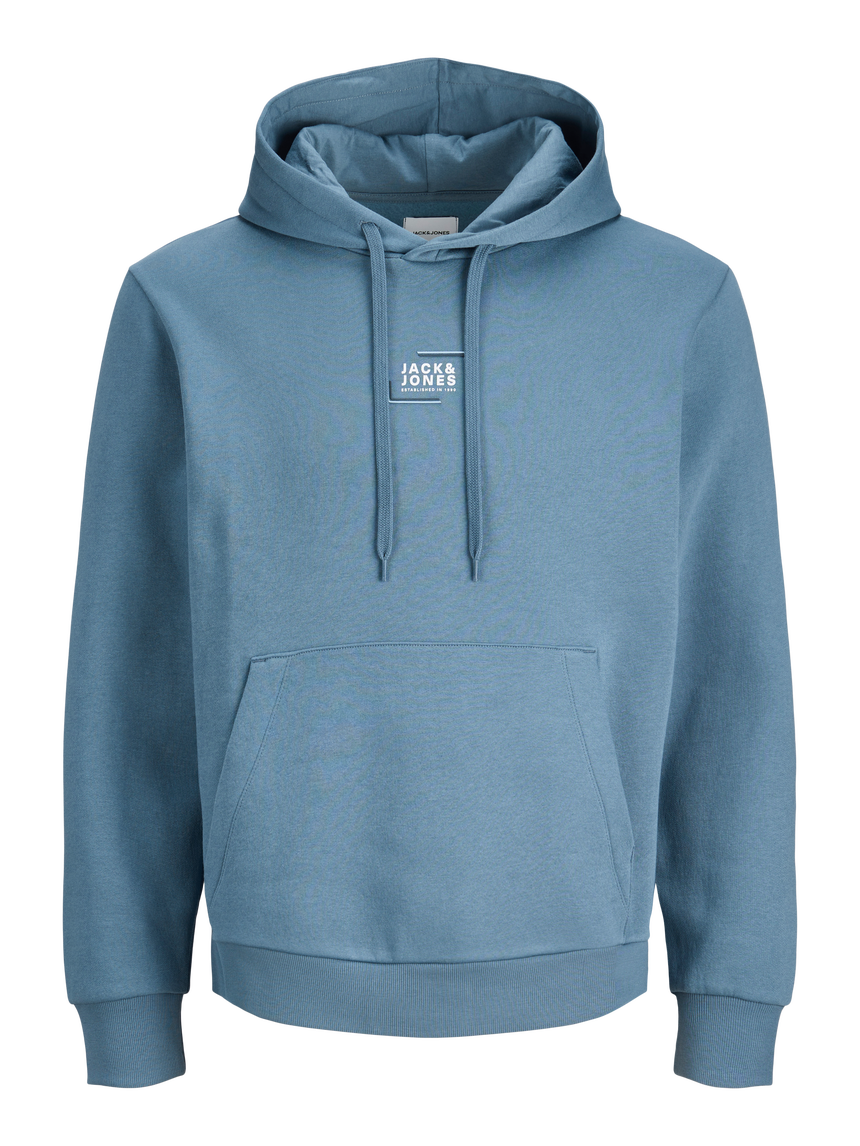 JACK & JONES JJCORP GRAPHIC HOODIE - BLUE