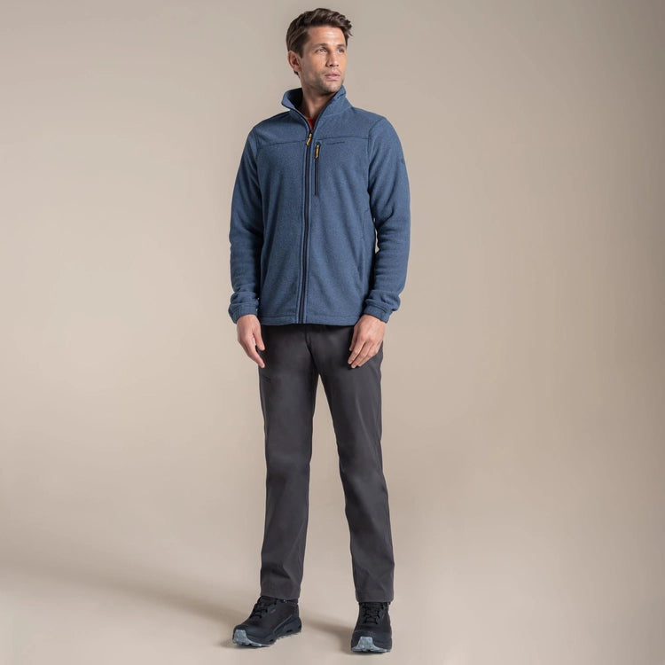 CRAGHOPPERS SOUTHER FULL ZIP FLEECE - NAVY BLUE