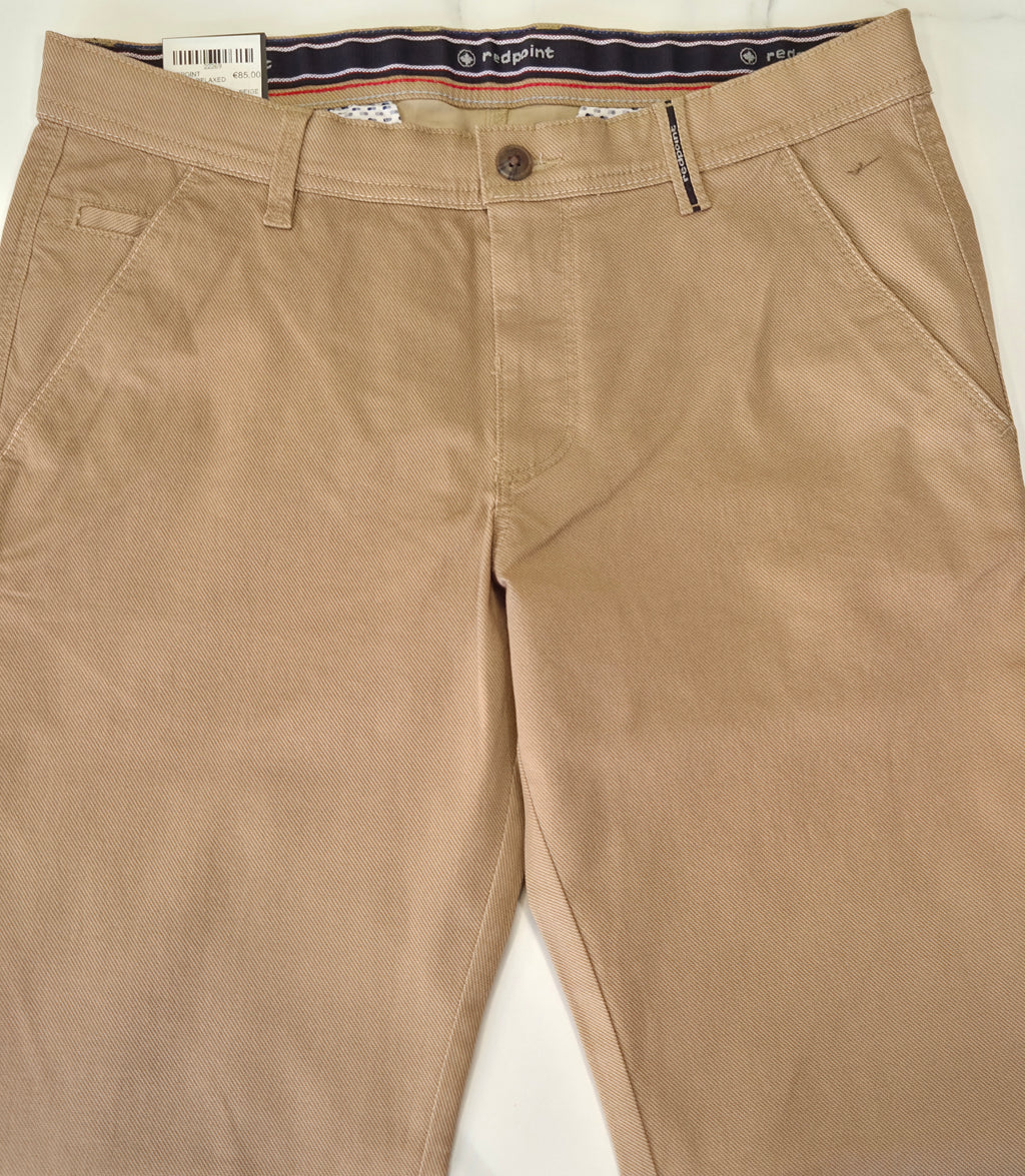 REDPOINT ODESSA RELAXED FIT CHINO  - BEIGE