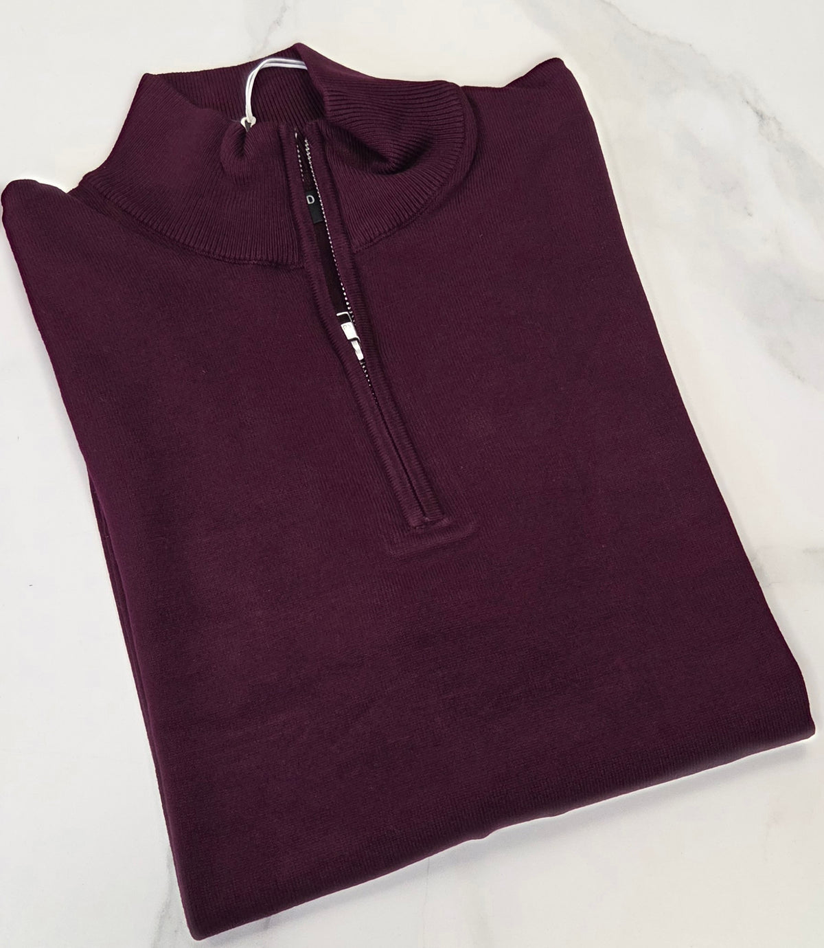 PRE END SYDNEY 1/4 ZIP KNITWEAR - WINE