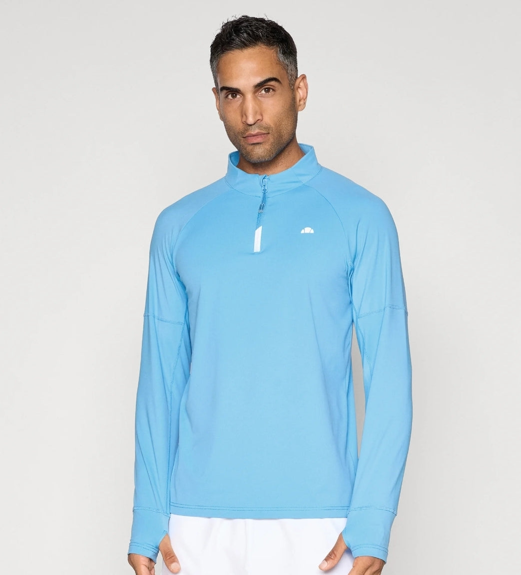 ELLESSE MUSICA 1/4 ZIP  -BLUE
