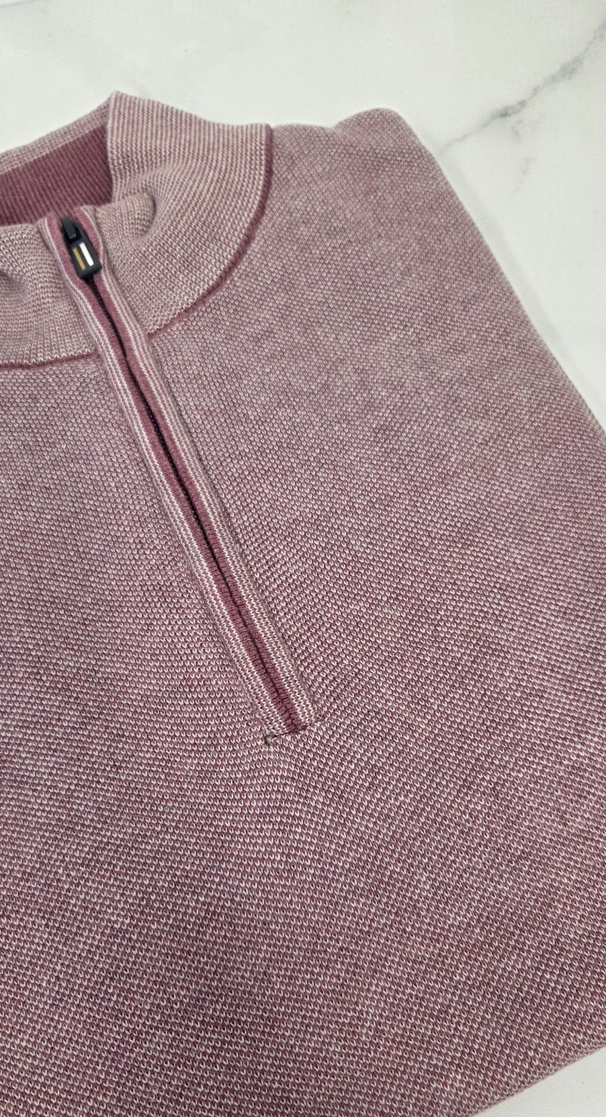 BAILEYS 1/4  ZIP KNIT (628409/465) - PINK