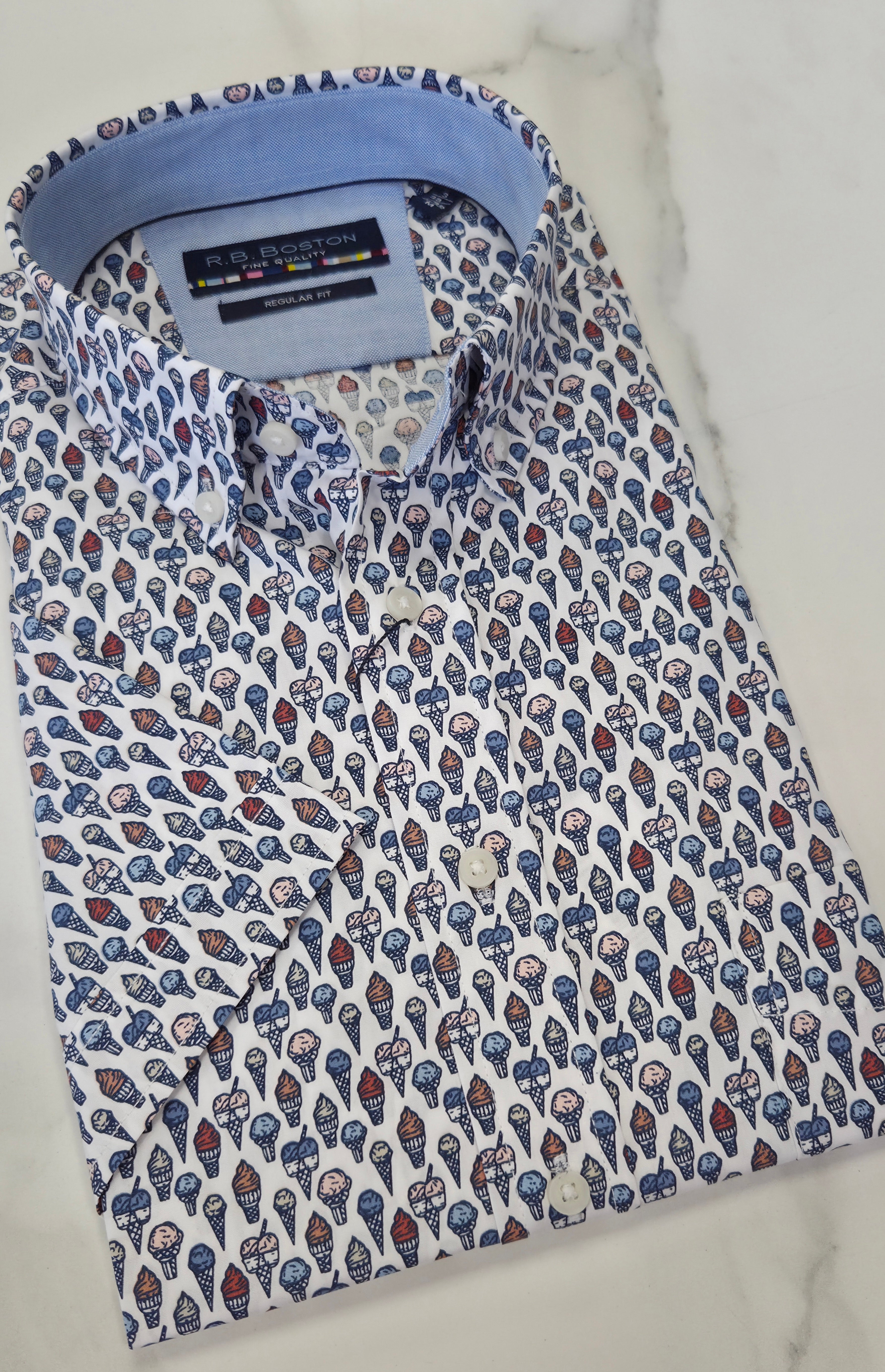 R.B BOSTON ICE CREAM S/S SHIRT (616670/311) - MULTI