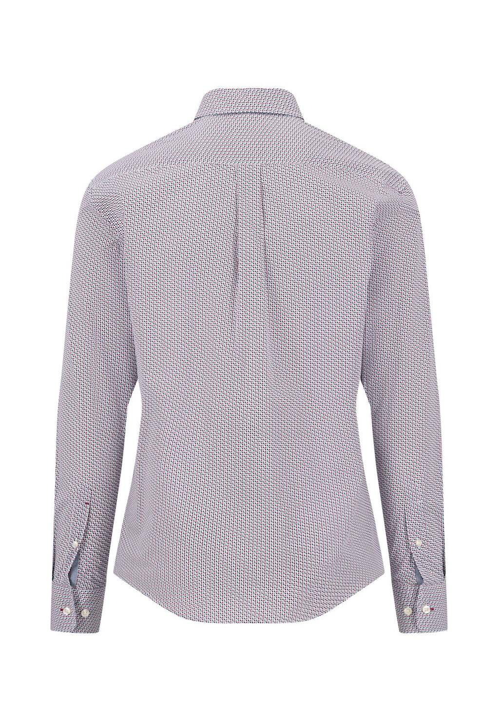 FYNCH HATTON PATTERN L/S SHIRT (16085370/416) - BLUE/RED