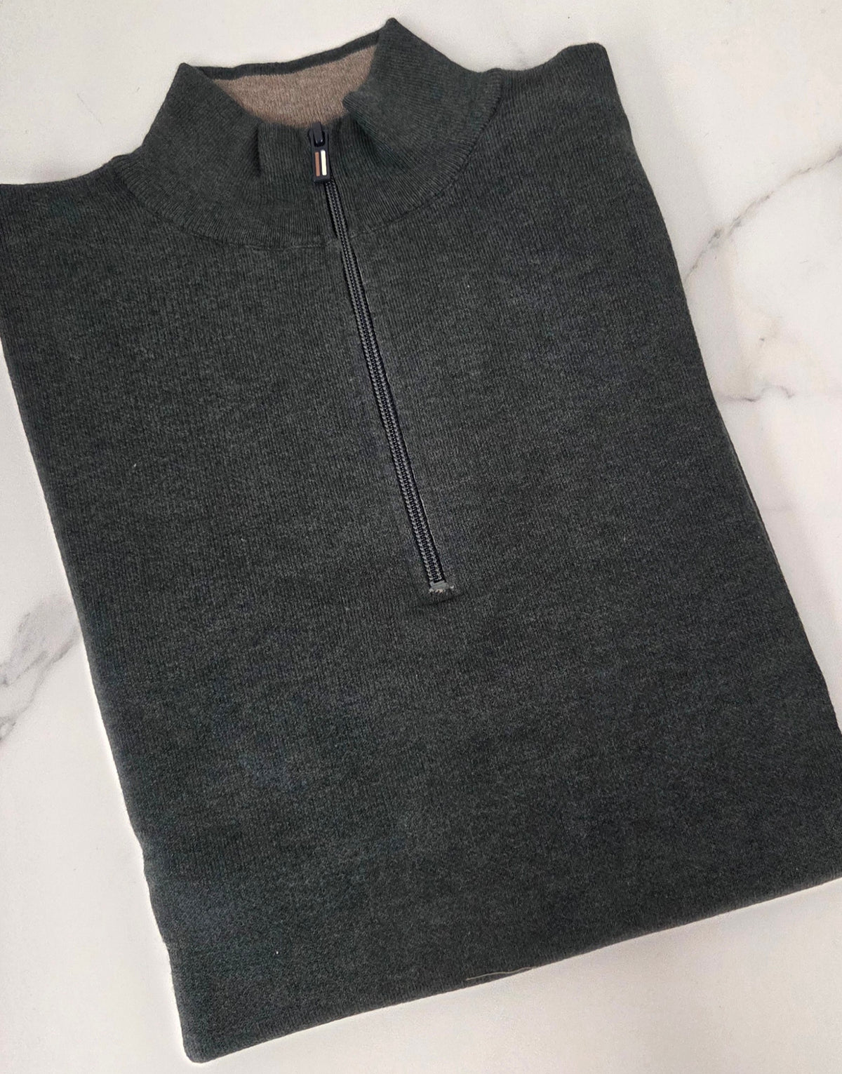 BAILEYS 1/2 ZIP KNITWEAR (628498/795) - GREEN