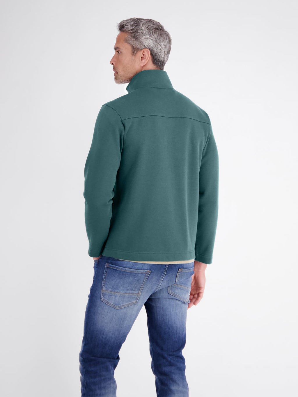 LERROS FELPA OVERSHIRT SWEAT  -FOREST