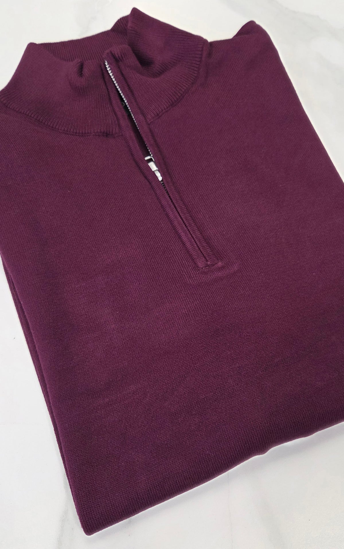 PRE END SYDNEY 1/4 ZIP KNITWEAR - WINE