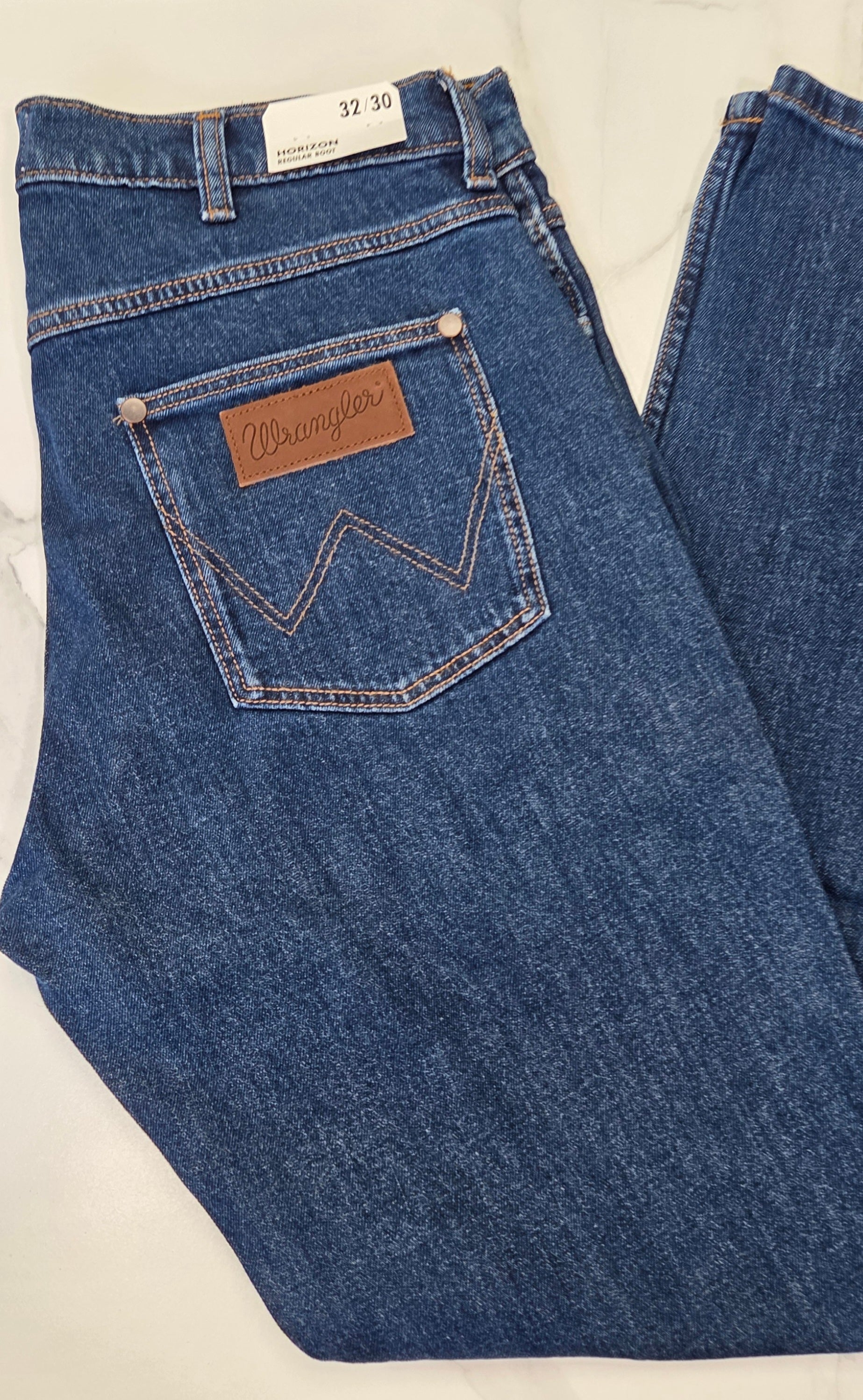 WRANGLER HORIZON SOFT FADE BOOTCUT - BLUE DENIM