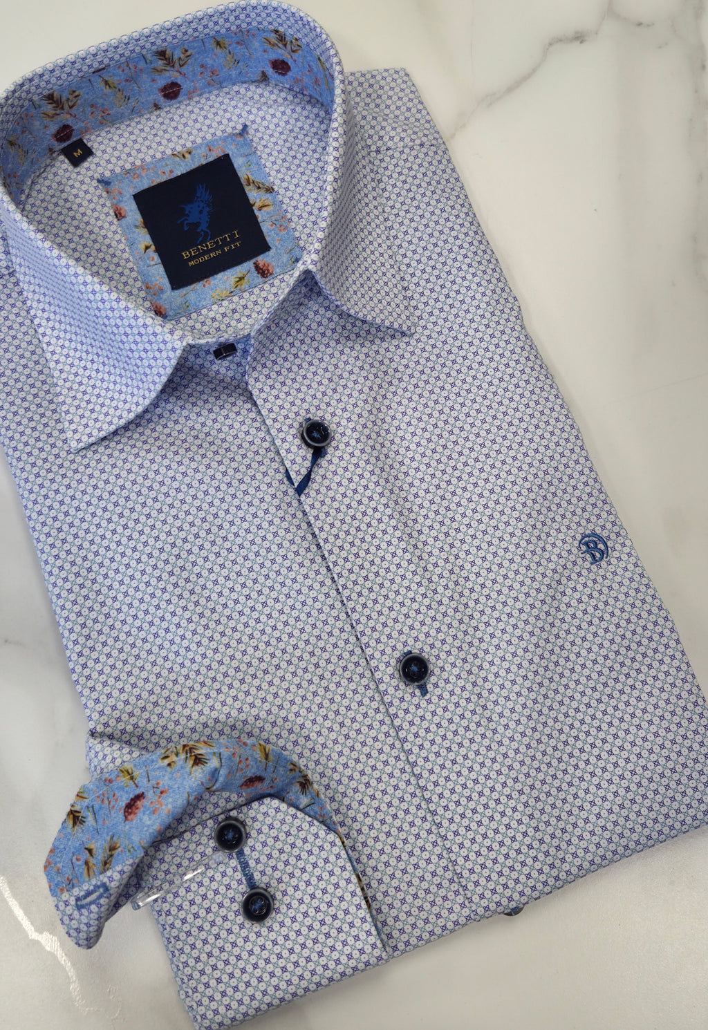 BENETTI CHRIS L/S SHIRT - PURPLE