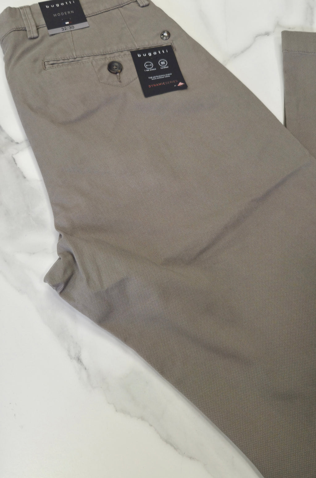 BUGATTI DYNAMIC HI STETCH CHINO (16370E/80) - SAND