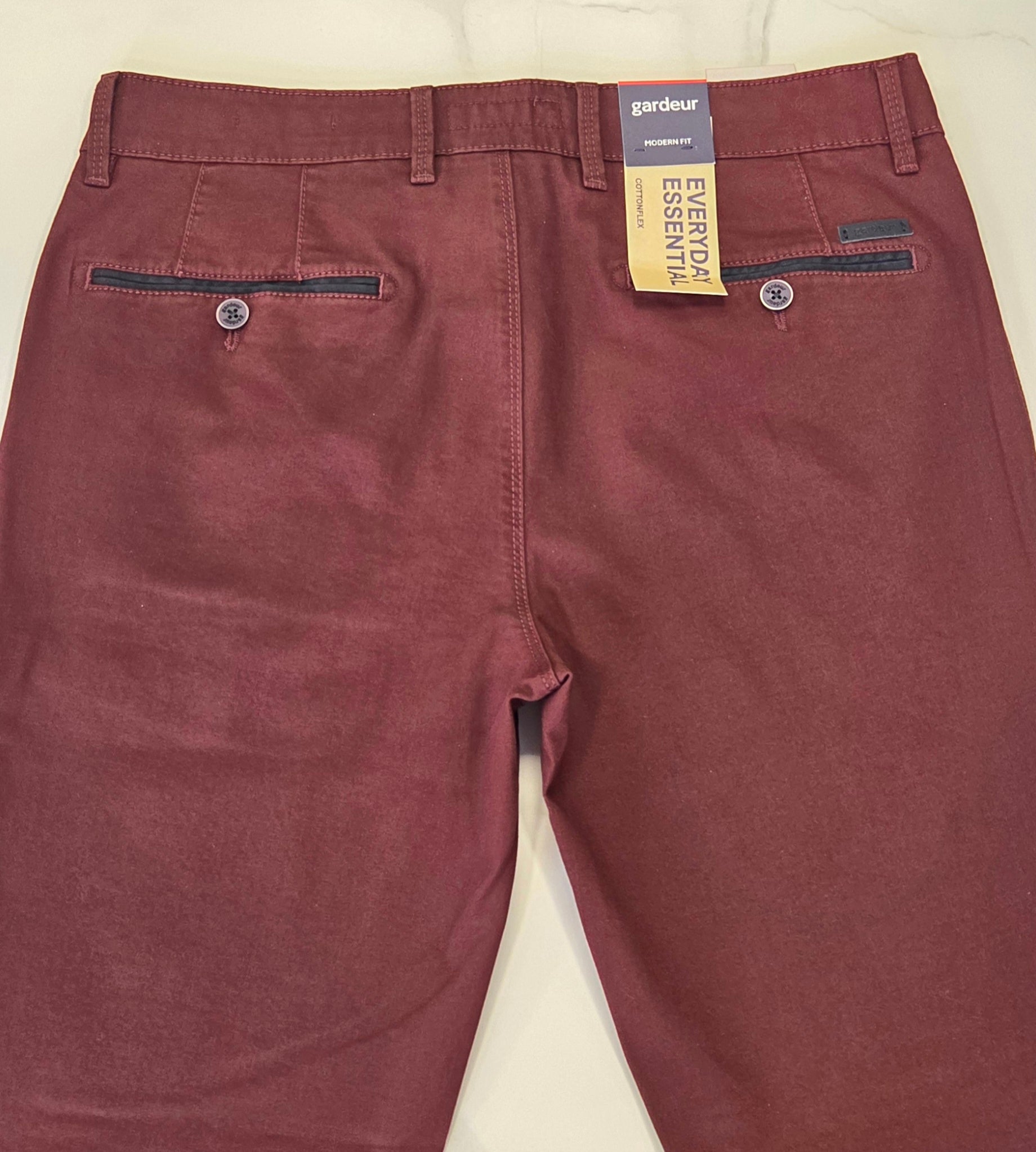 GARDEUR BENNY SLIM CHINO TROUSER (418861/1049) - WINE