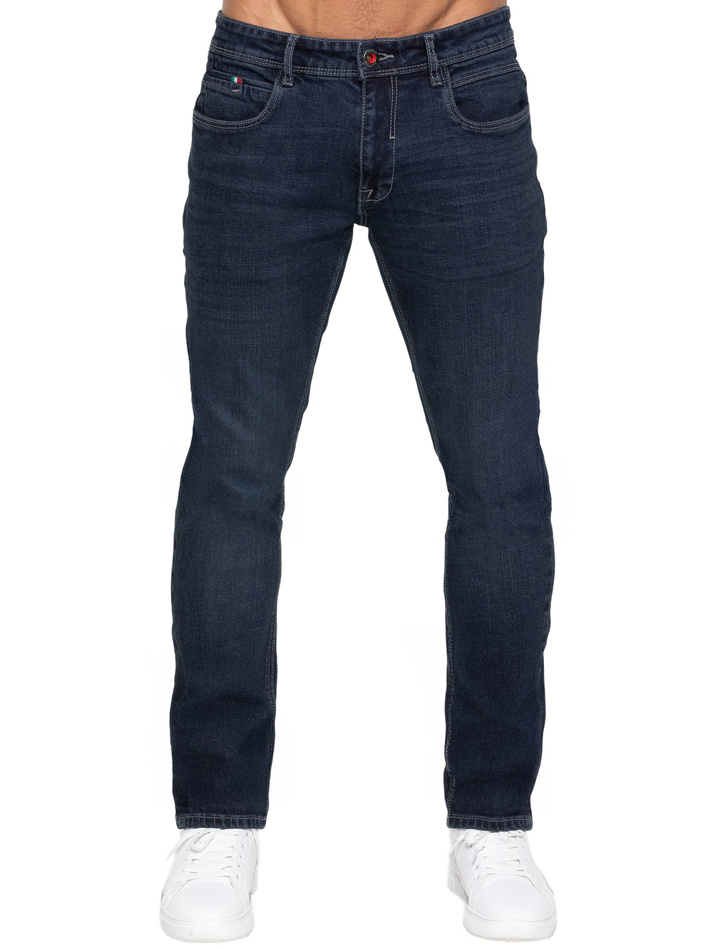 ENZO TAPERED STRETCH DENIM EZ667 -DARK WASH(DSW)