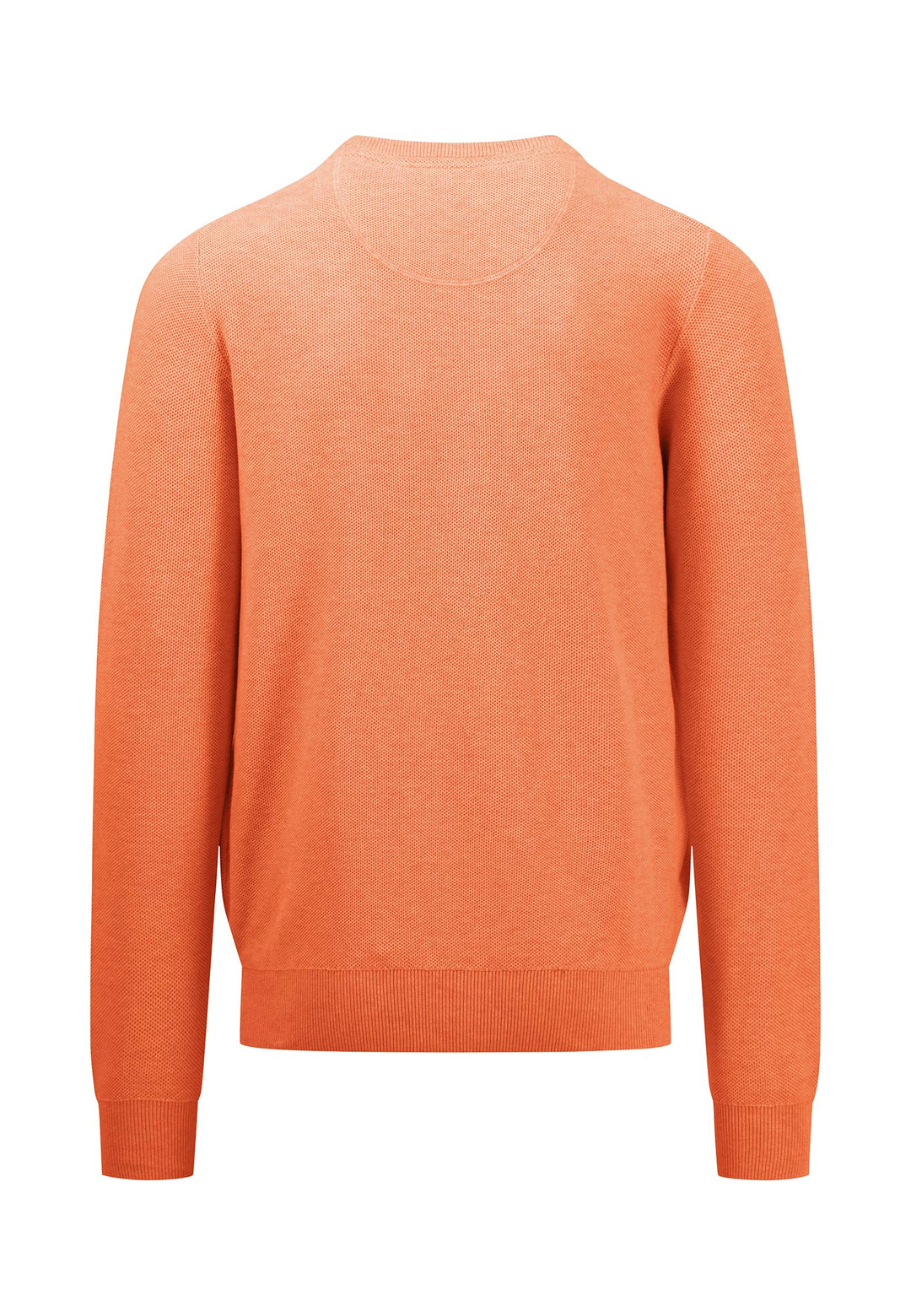 FYNCH HATTON O NECK TEXTURED KNITWEAR  - ORANGE