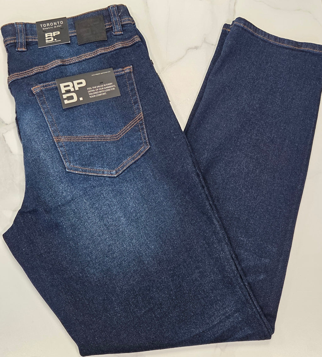 REDPOINT TORONTO 5 POCKET JEAN - MID WASH