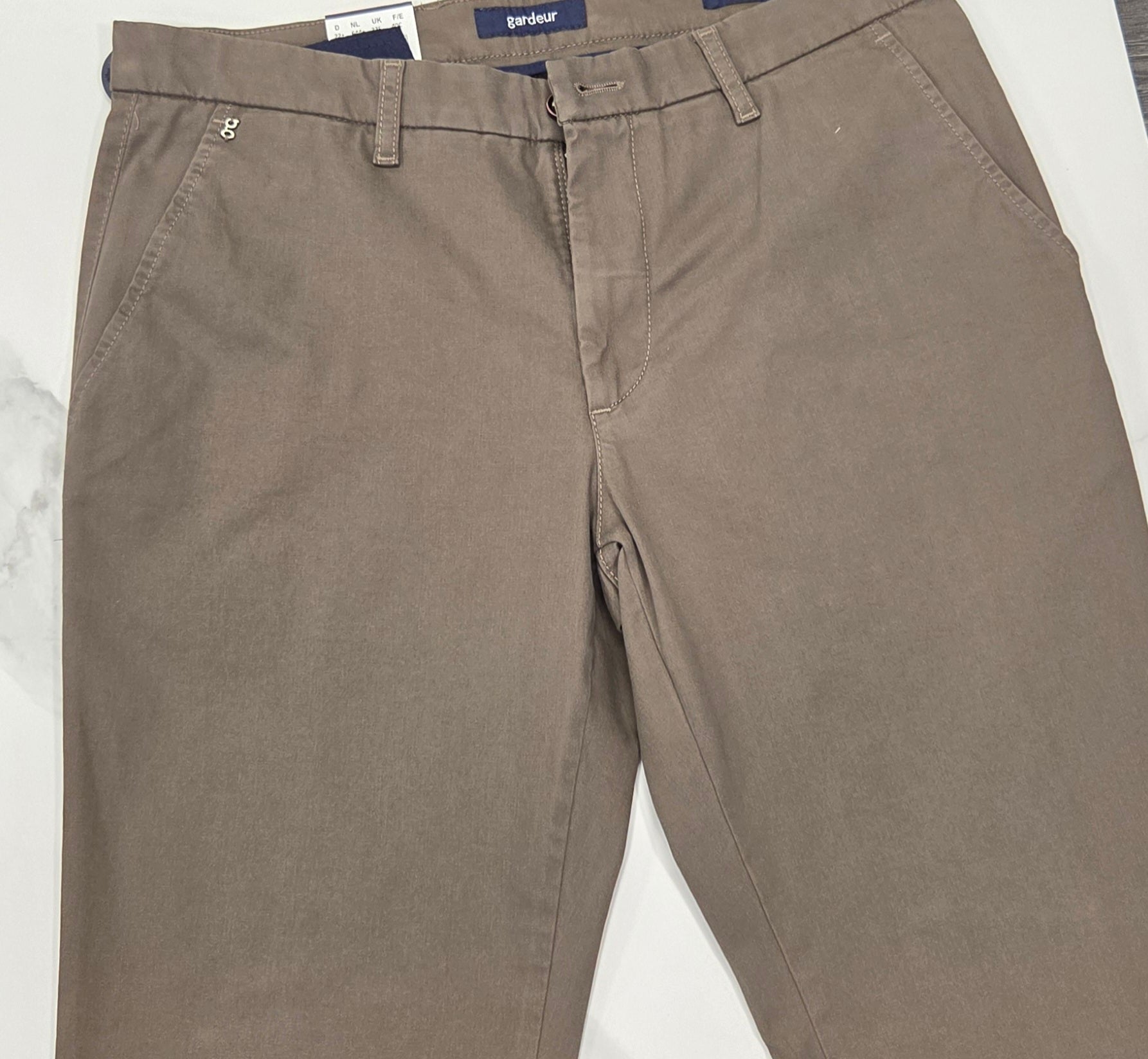 GARDEUR BONO SLIM CHINO TROUSER (418861/1023) - COFFEE