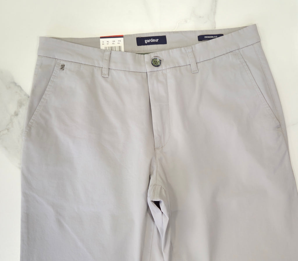 GARDEUR BONO SLIM CHINO TROUSER (412841/1092) - LIGHT GREY