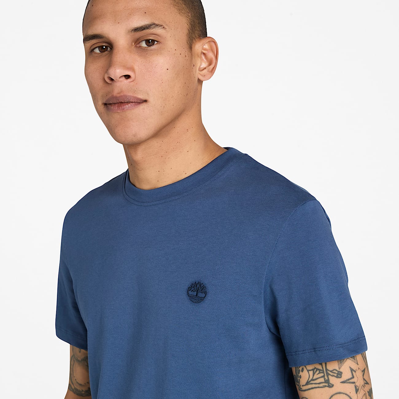 TIMBERLAND SMALL LOGO T-SHIRT - NAVY BLUE