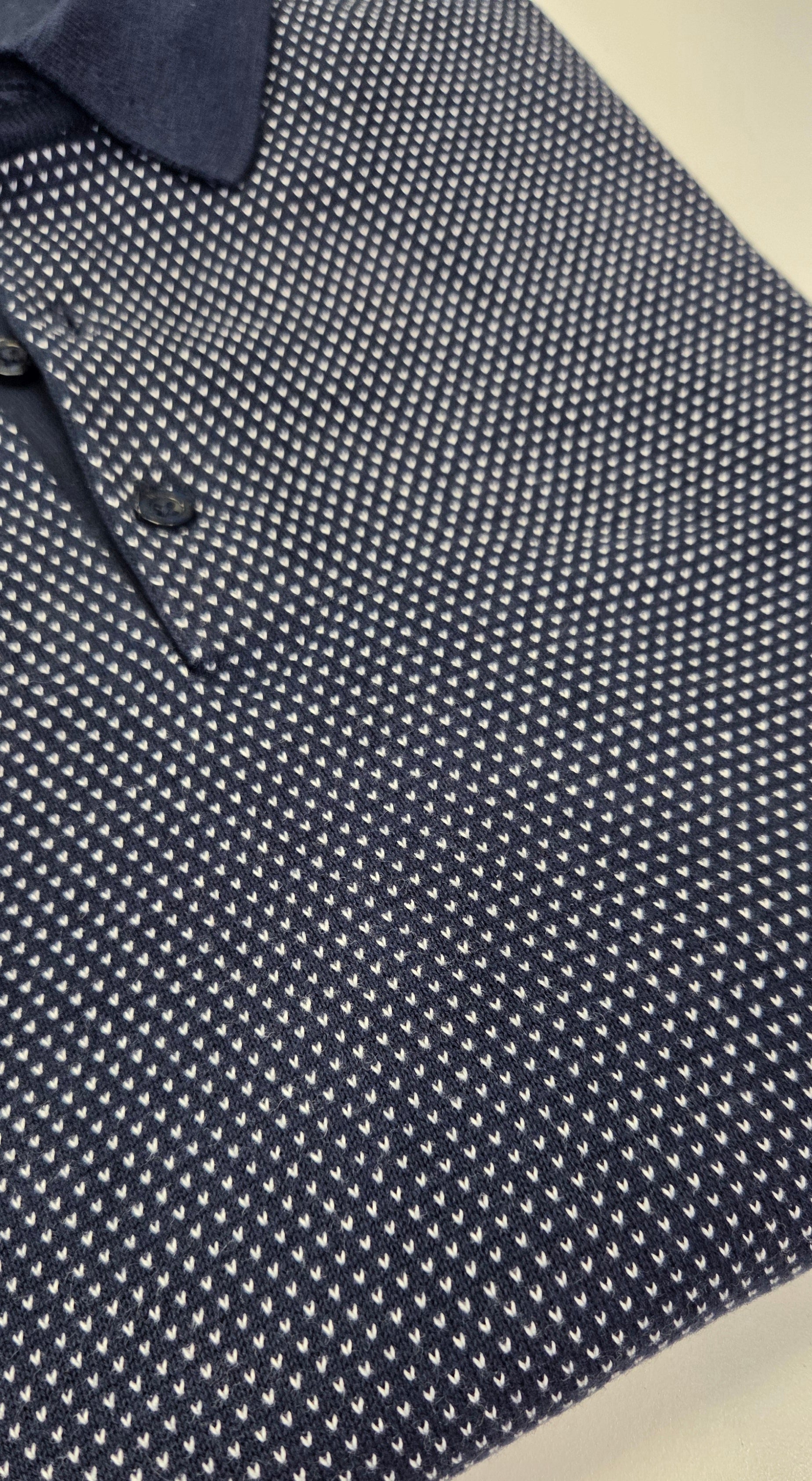 HAJO KNITTED POLO SHIRT 3XL - 6XL  - NAVY