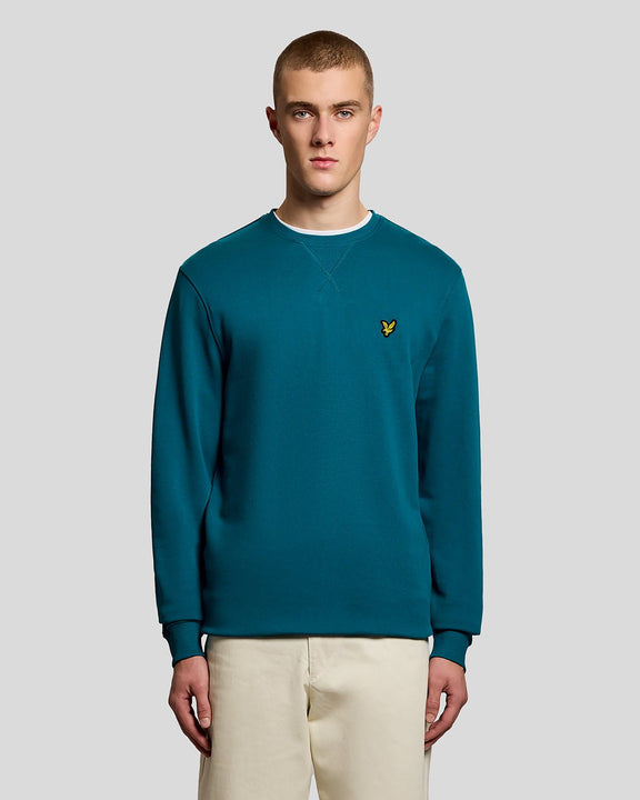 LYLE & SCOTT CREW SWEATSHIRT  - TEAL