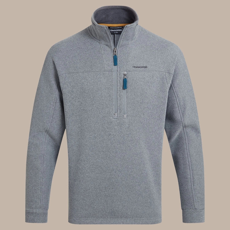 CRAGHOPPERS TORNEY 1/4 ZIP FLEECE - SILVER GREY