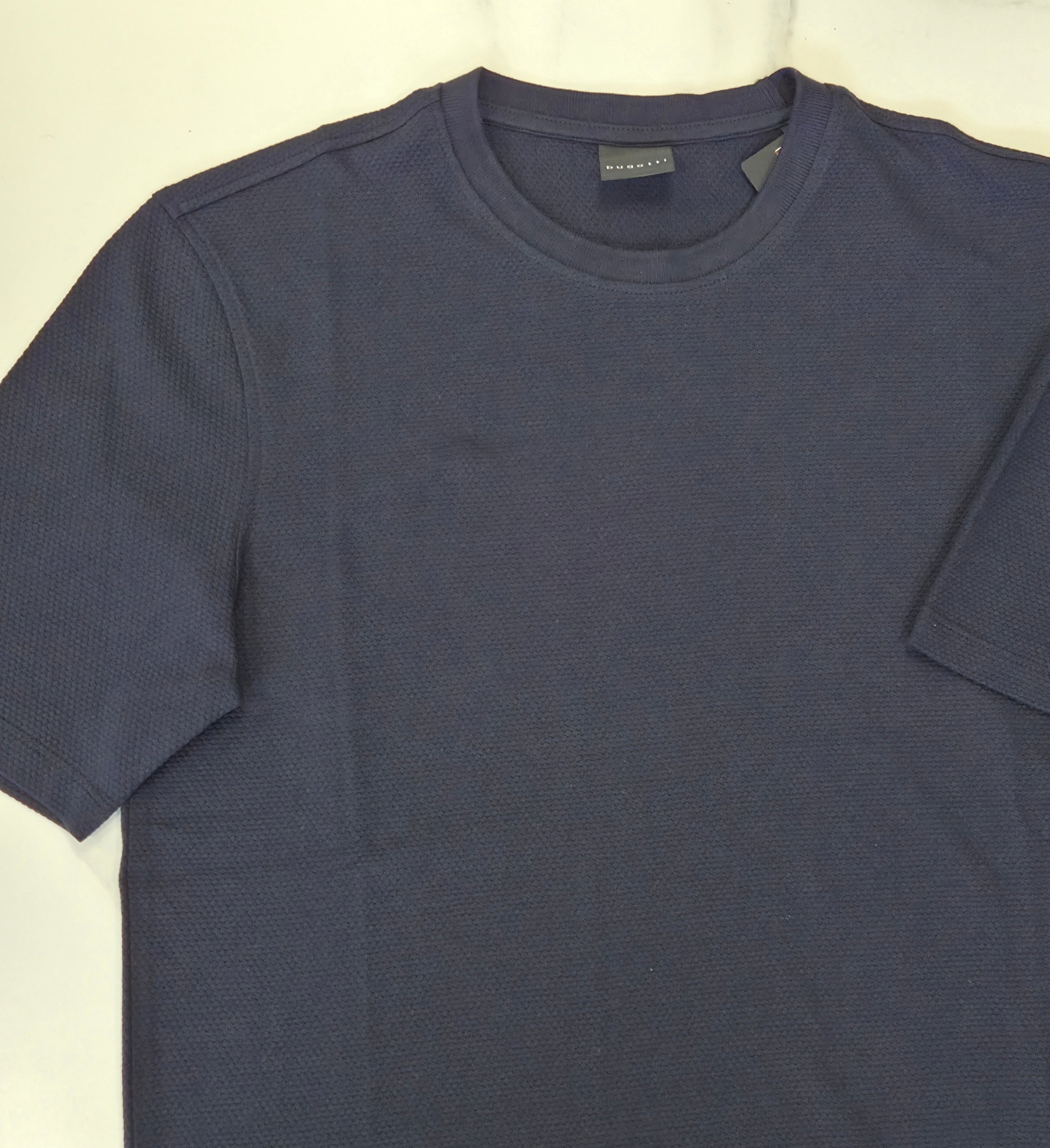 BUGATTI  HEAVY CREW NECK T-SHIRT (1511E/390) - NAVY