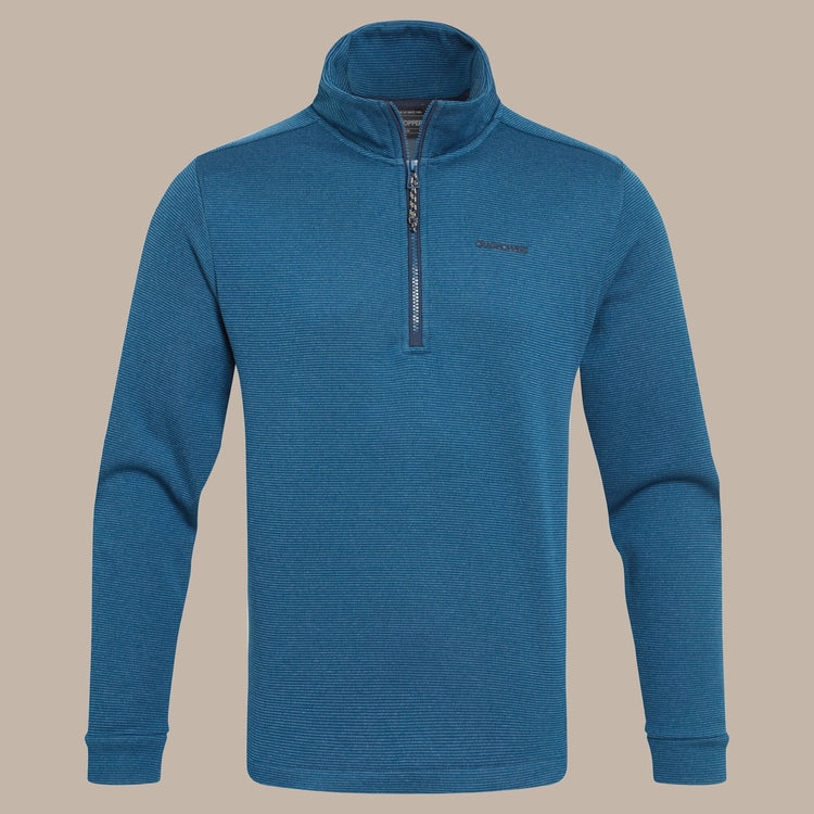 CRAGHOPPERS BLAKE 1/2 ZIP  FLEECE - BLUE