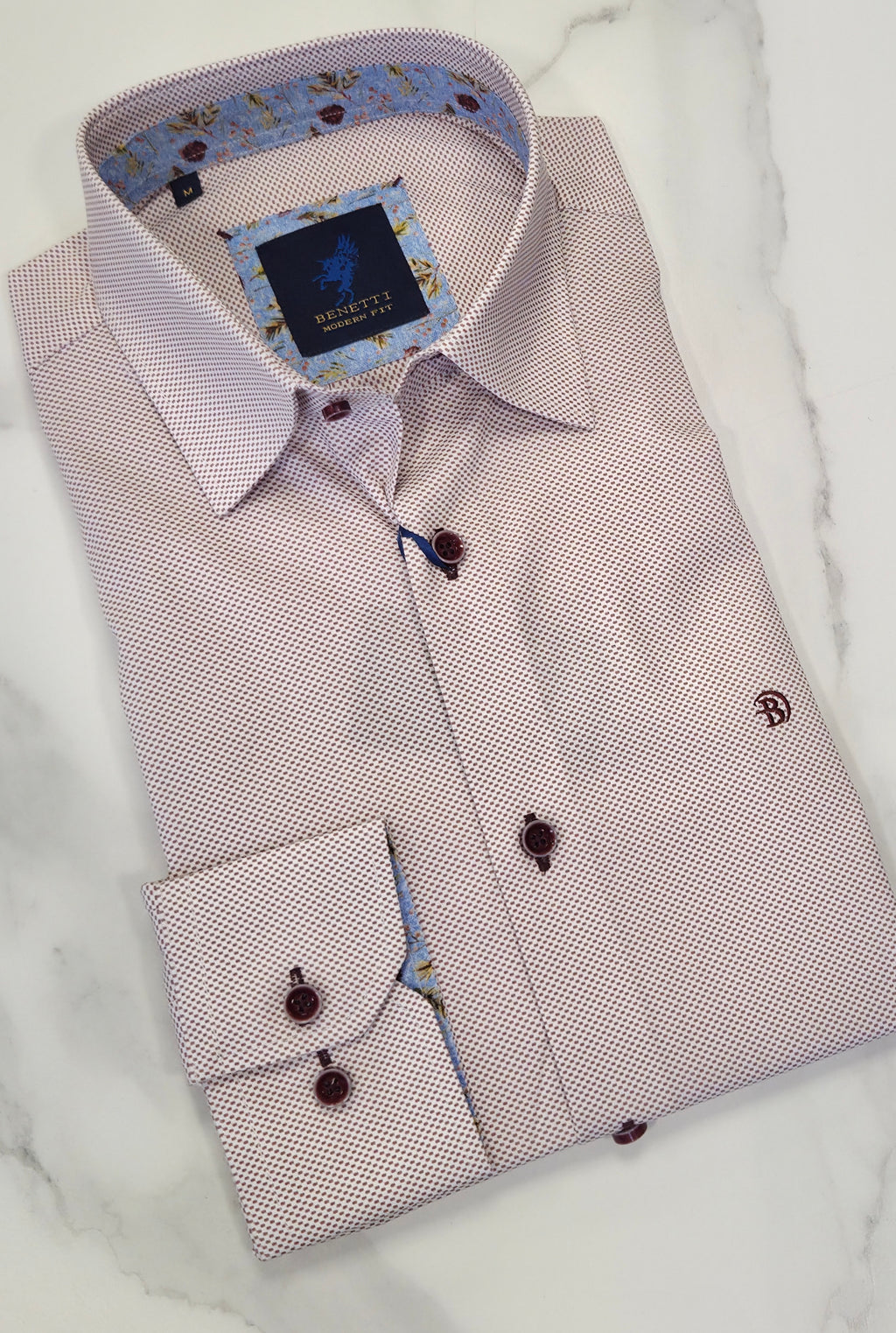 BENETTI BECKHAM L/S SHIRT _ PLUM