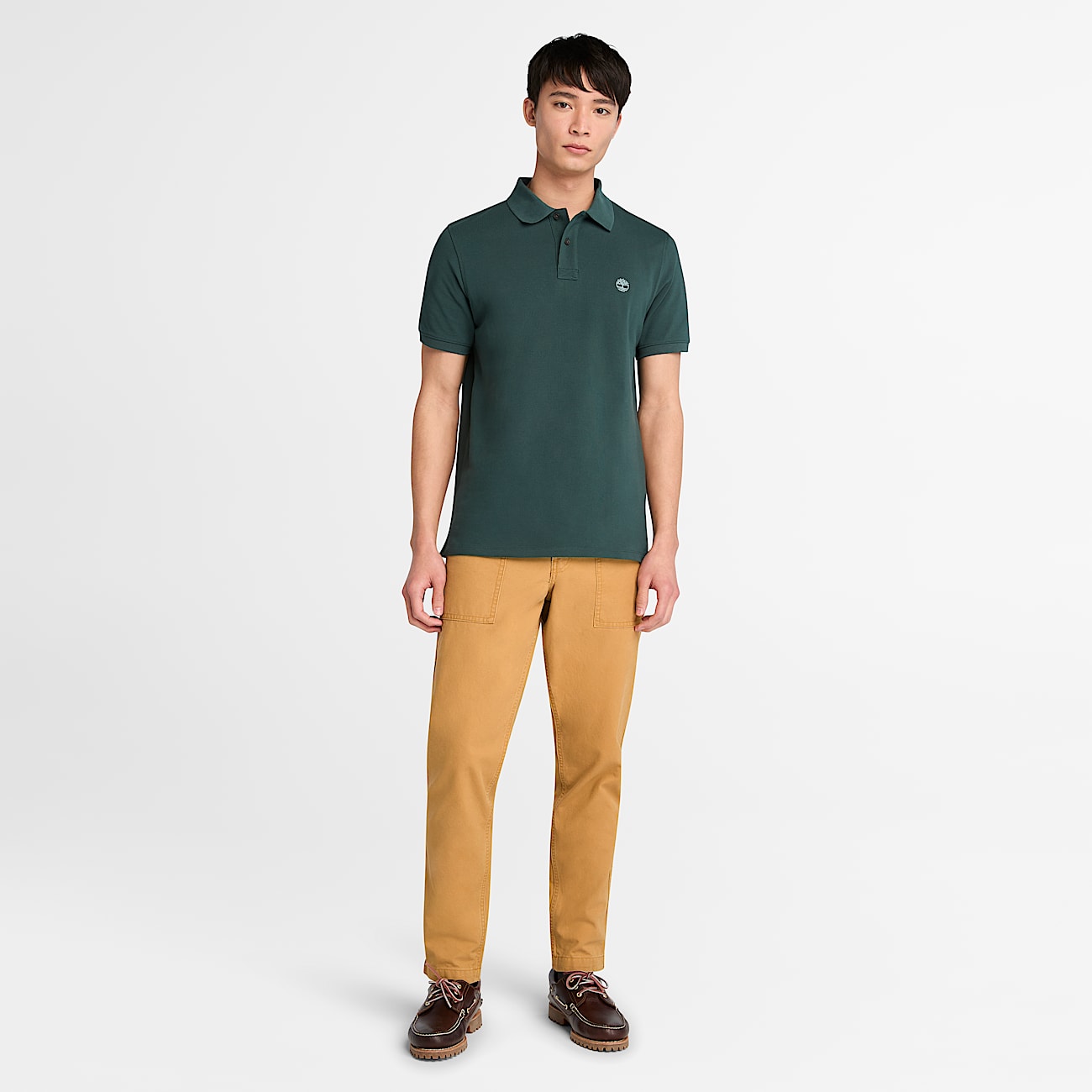 TIMBERLAND PIQUE POLO SHIRT - EMERALD
