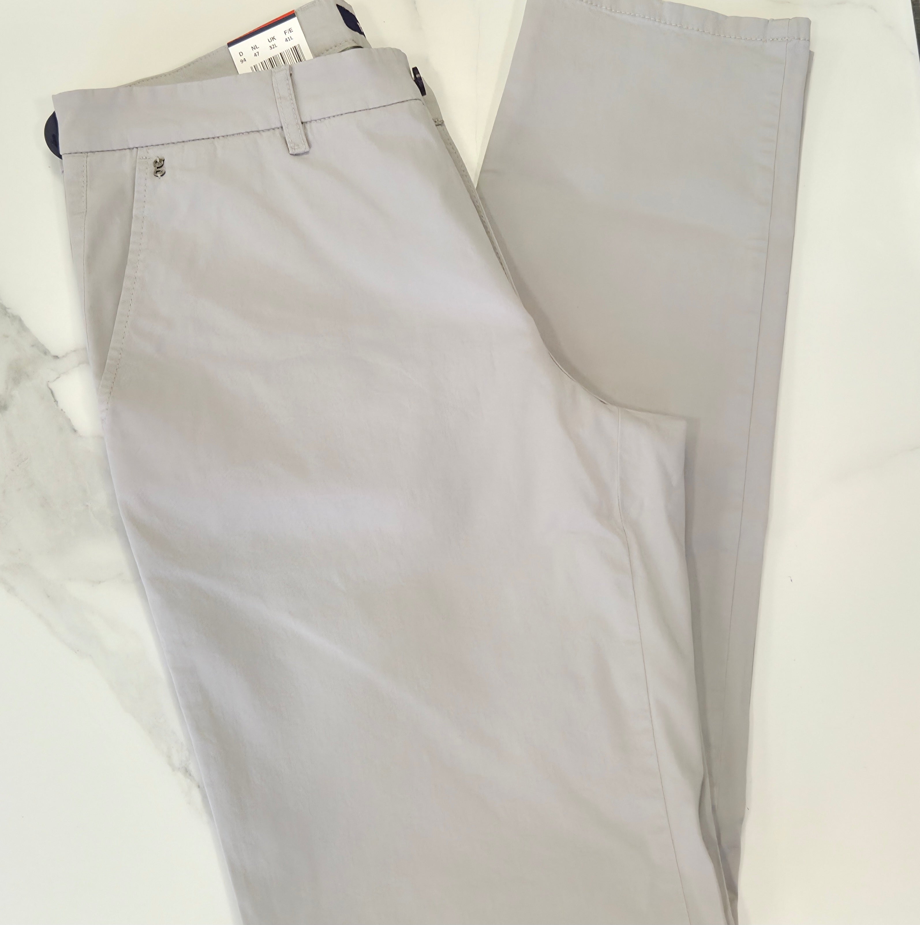 GARDEUR BONO SLIM CHINO TROUSER (412841/1092) - LIGHT GREY