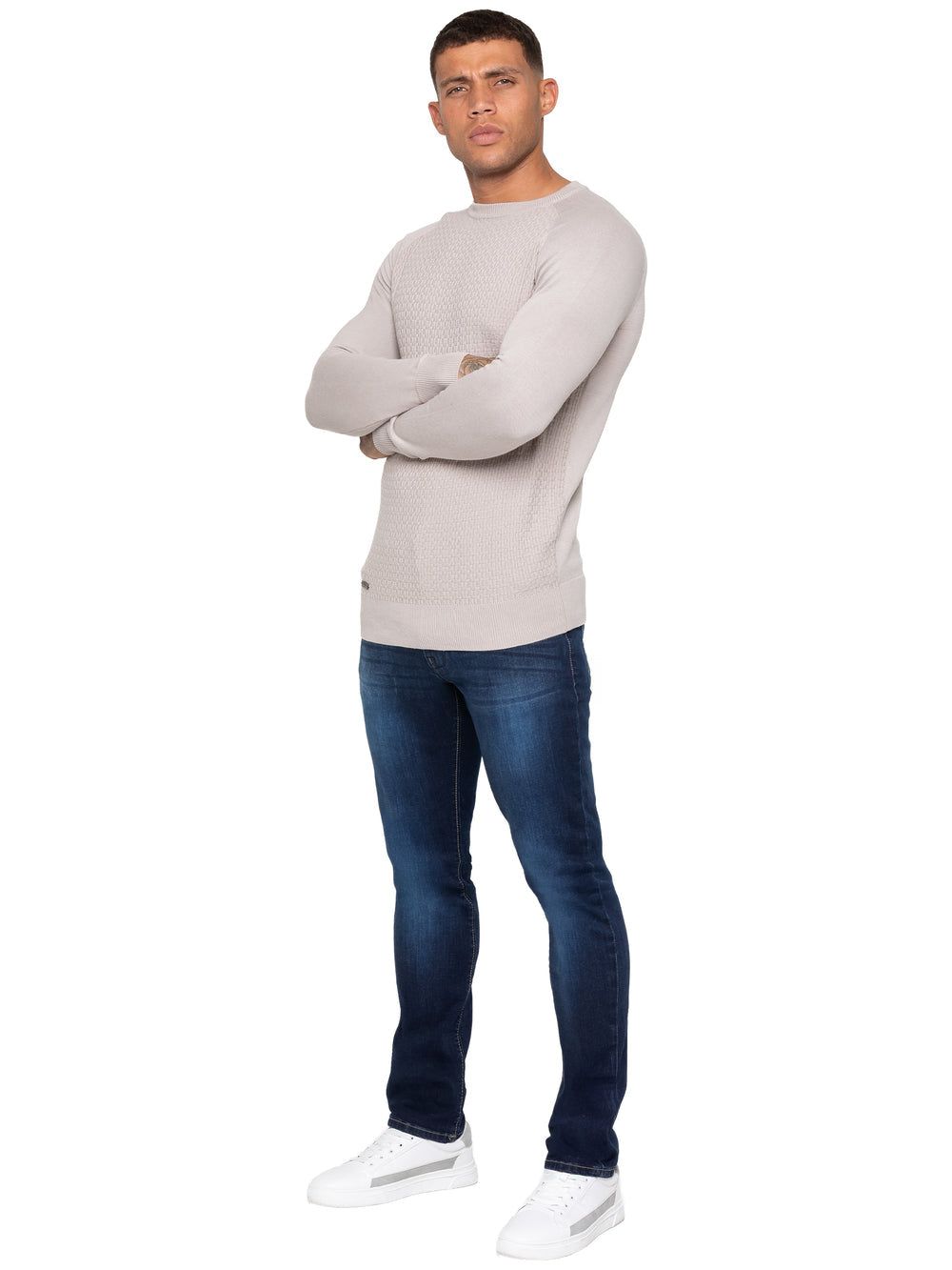 ENZO TAPERED STRETCH DENIM MJ53 - DARK WASH (DSW)