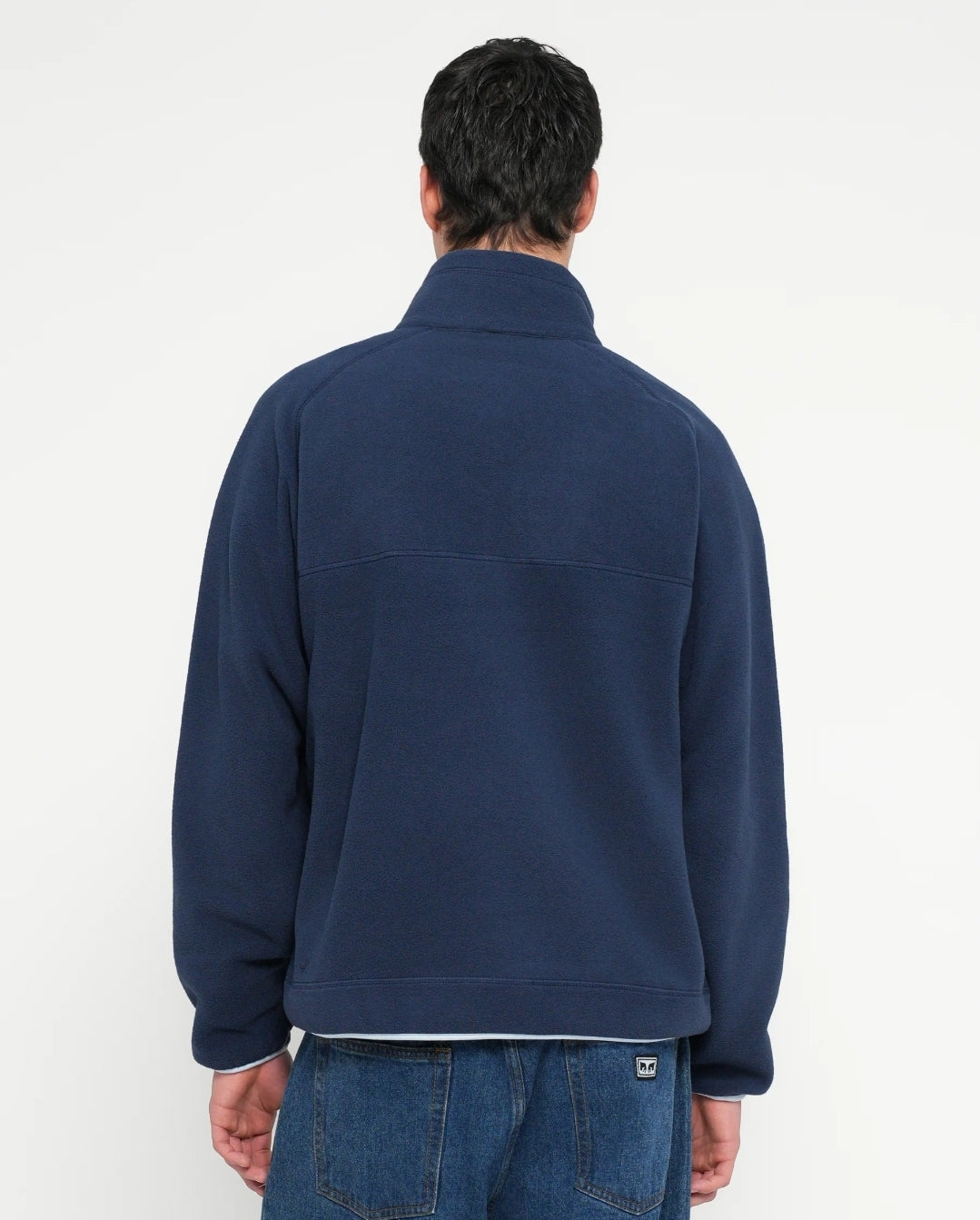 ELLESSE CAPONIE 1/4 ZIP FLEECE  -NAVY