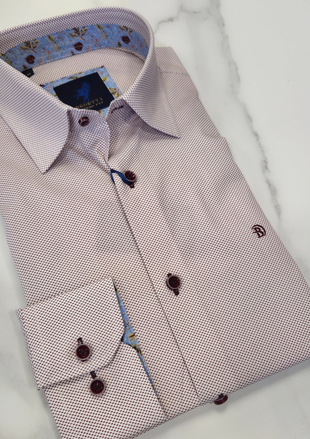 BENETTI BECKHAM L/S SHIRT _ PLUM