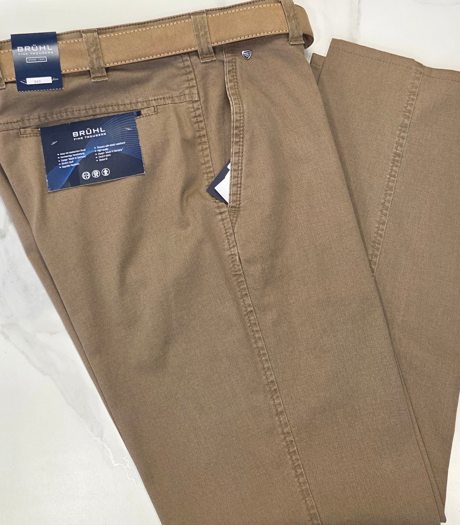 BRUHL CATANIA B TROUSERS (0373-185110-092/540) - TAN