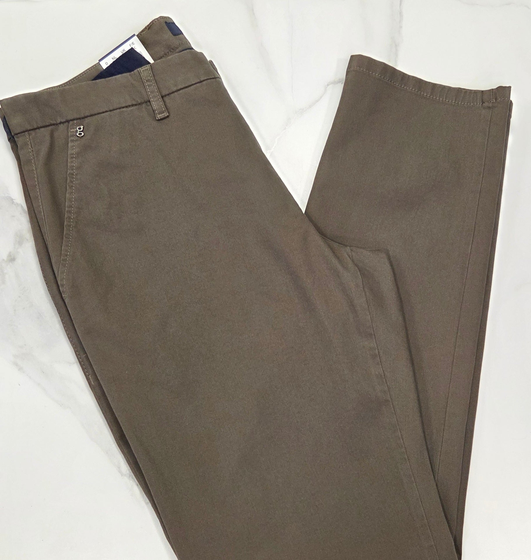GARDEUR BONO SLIM CHINO TROUSER (418861/1023) - COFFEE