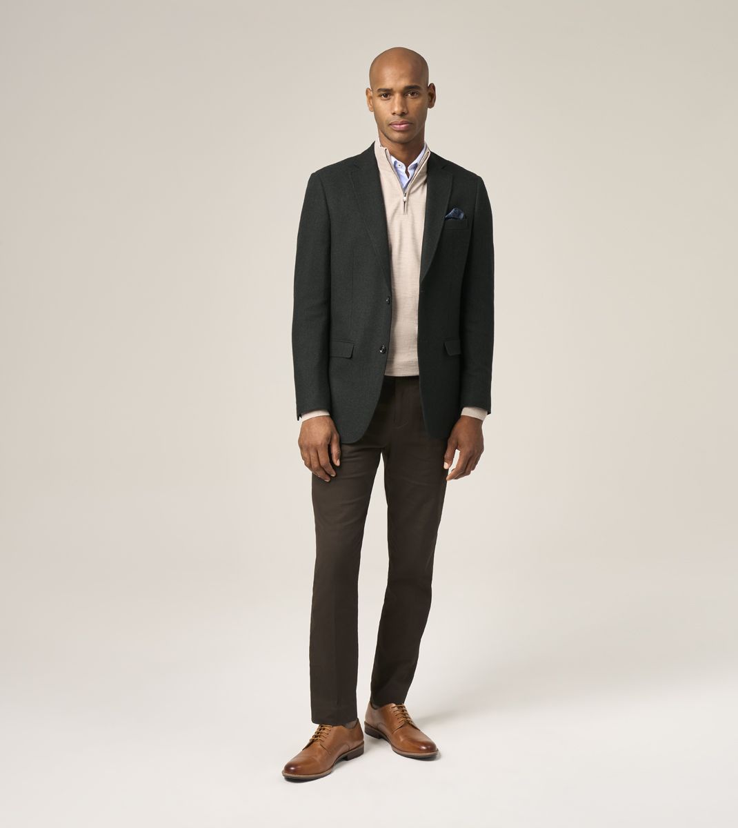 SKOPES REINER TEXTURED BLAZER (MM4685)- BOTTLE GREEN