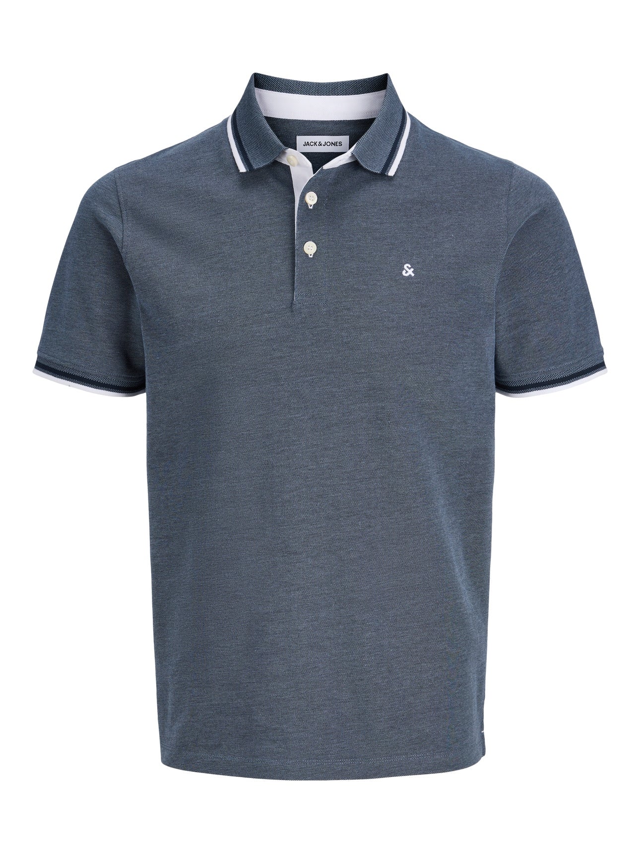 JACK & JONES MIRAGE POLOSHIRT PLUS SIZED - DENIM BLUE