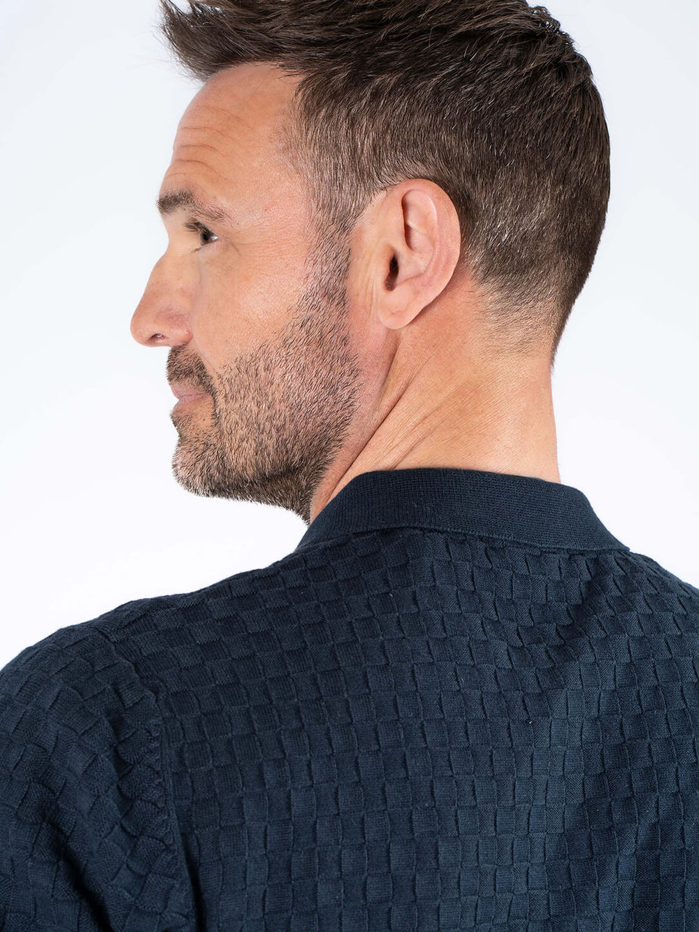 PRE END CHARLY KNIT POLO SHIRT - NAVY