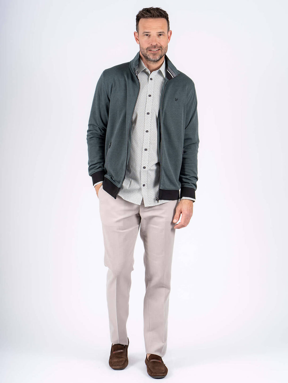 PRE END RAI FULL ZIP SWEAT - SAGE