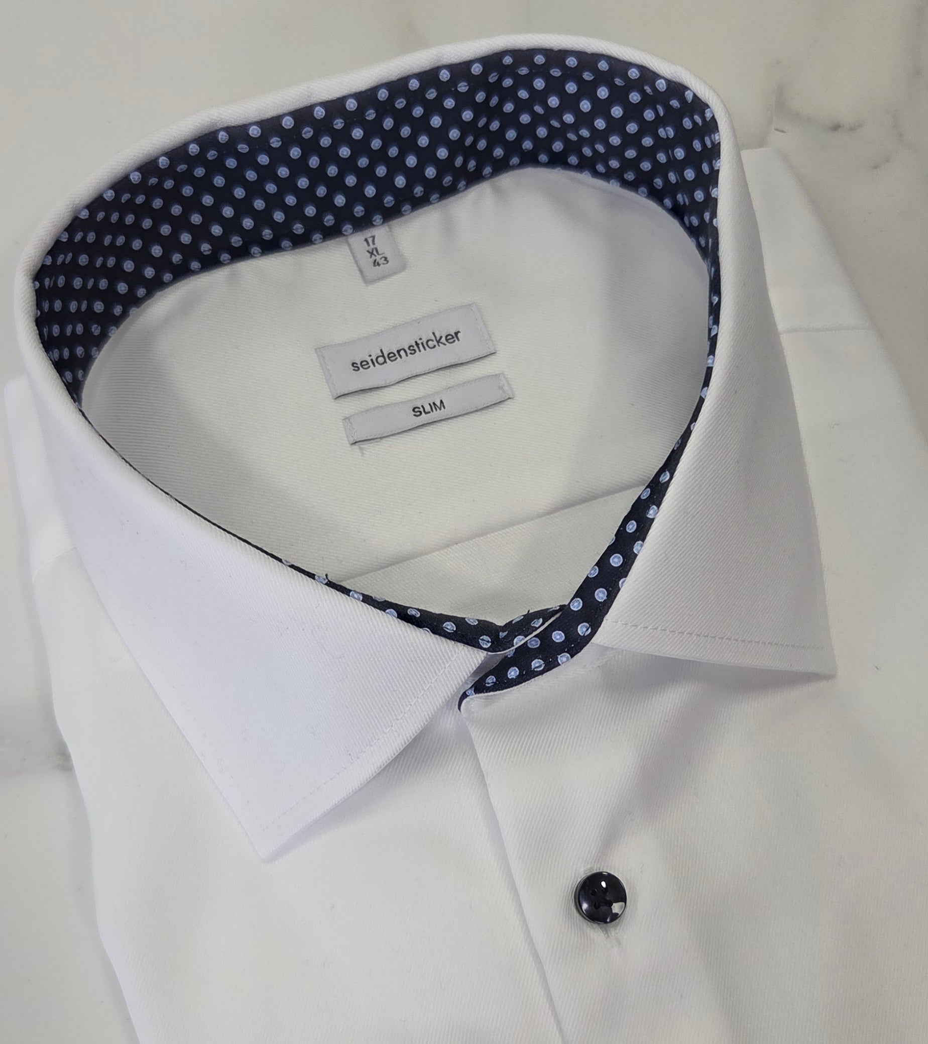 SEIDENSTICKER L/S SLIM FIT SHIRT 01.645330 - WHITE