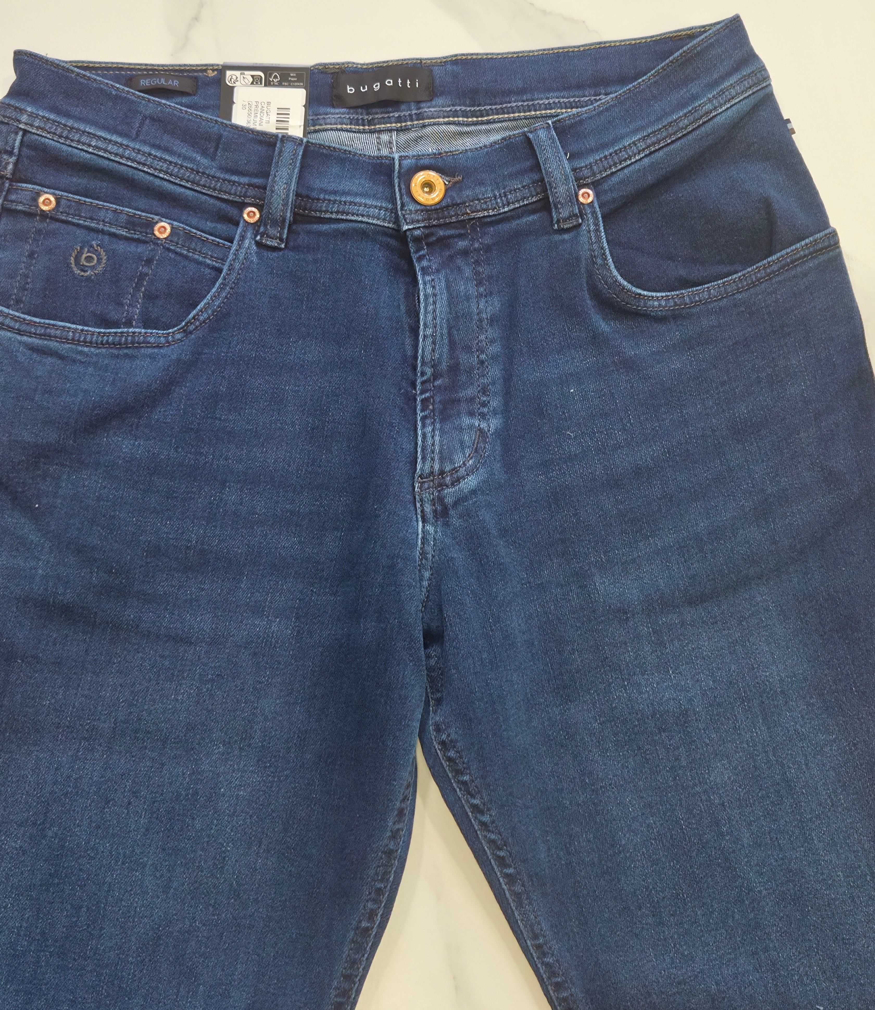 BUGATTI CANDIANI PREMIUM ITALIAN  JEANS (26650/363) - DENIM BLUE